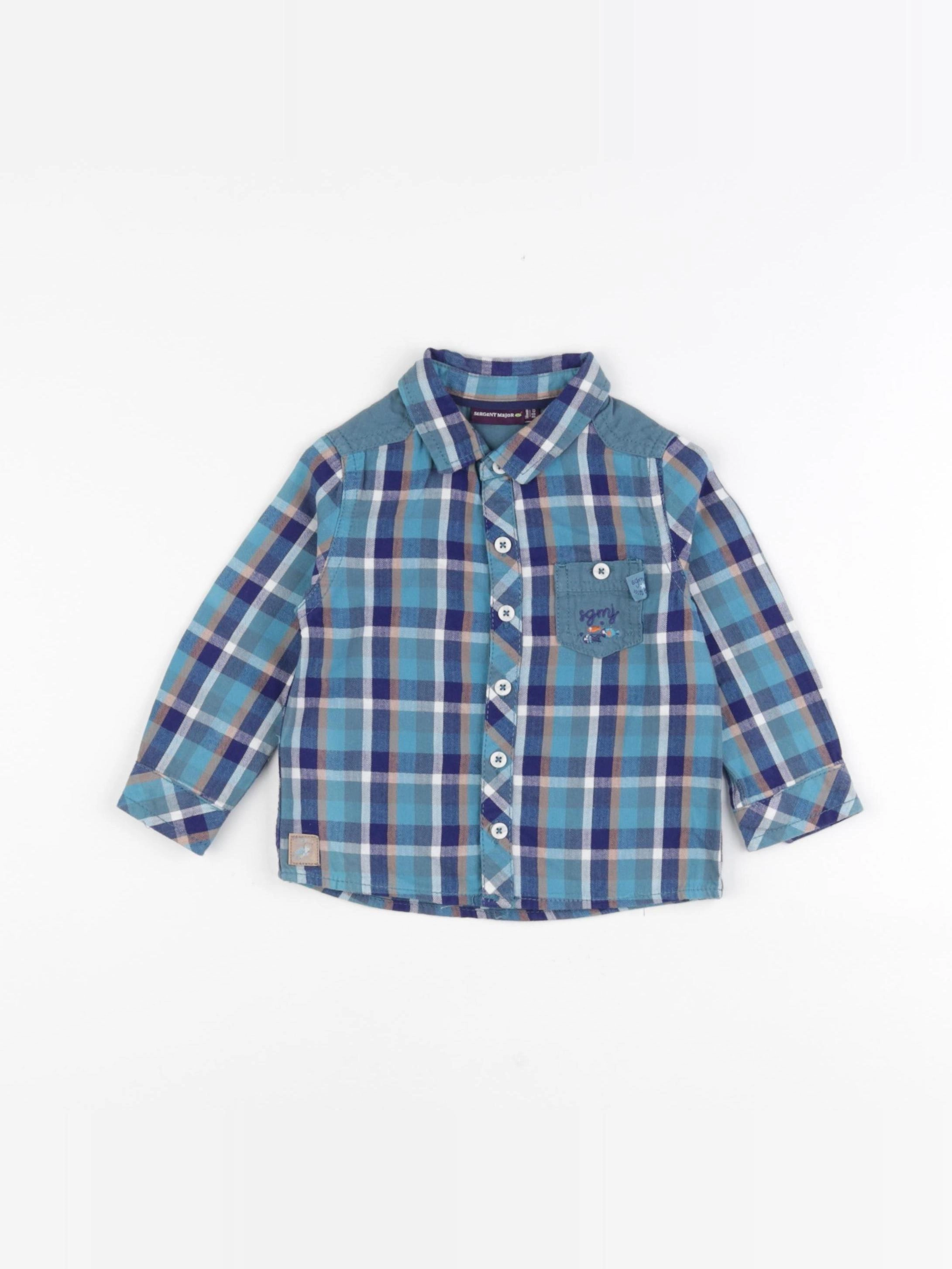 Sergent Major - chemise bleu - 18 mois