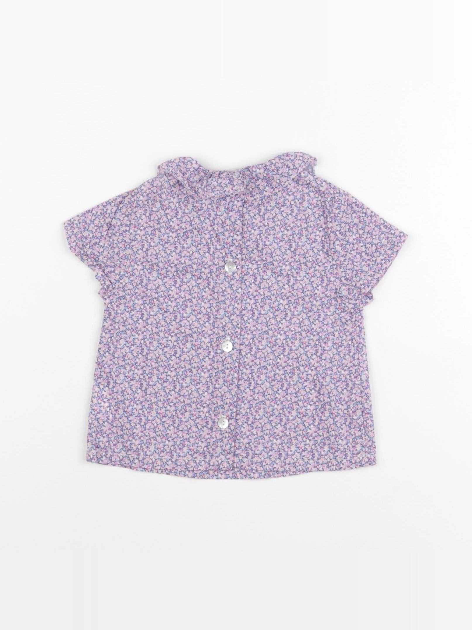 Marie Puce - blouse violet - 6 mois