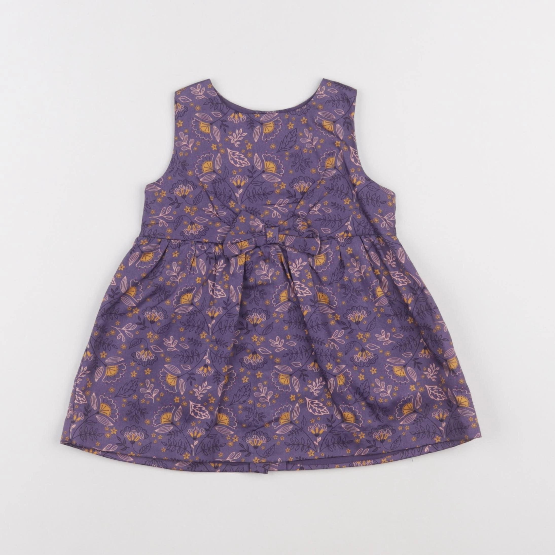 Sergent Major - robe violet - 6 mois