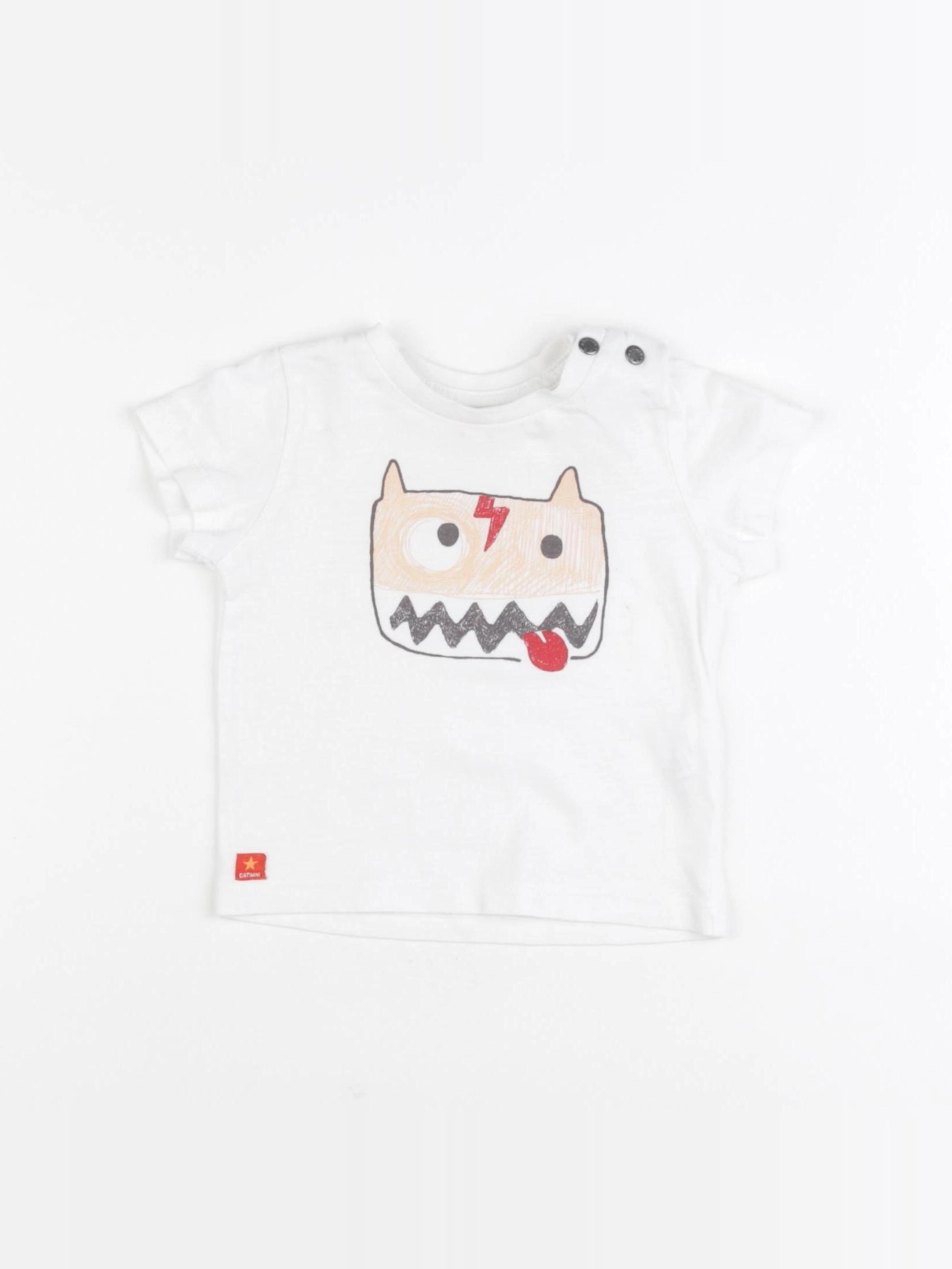 Catimini - tee-shirt blanc - 6 mois