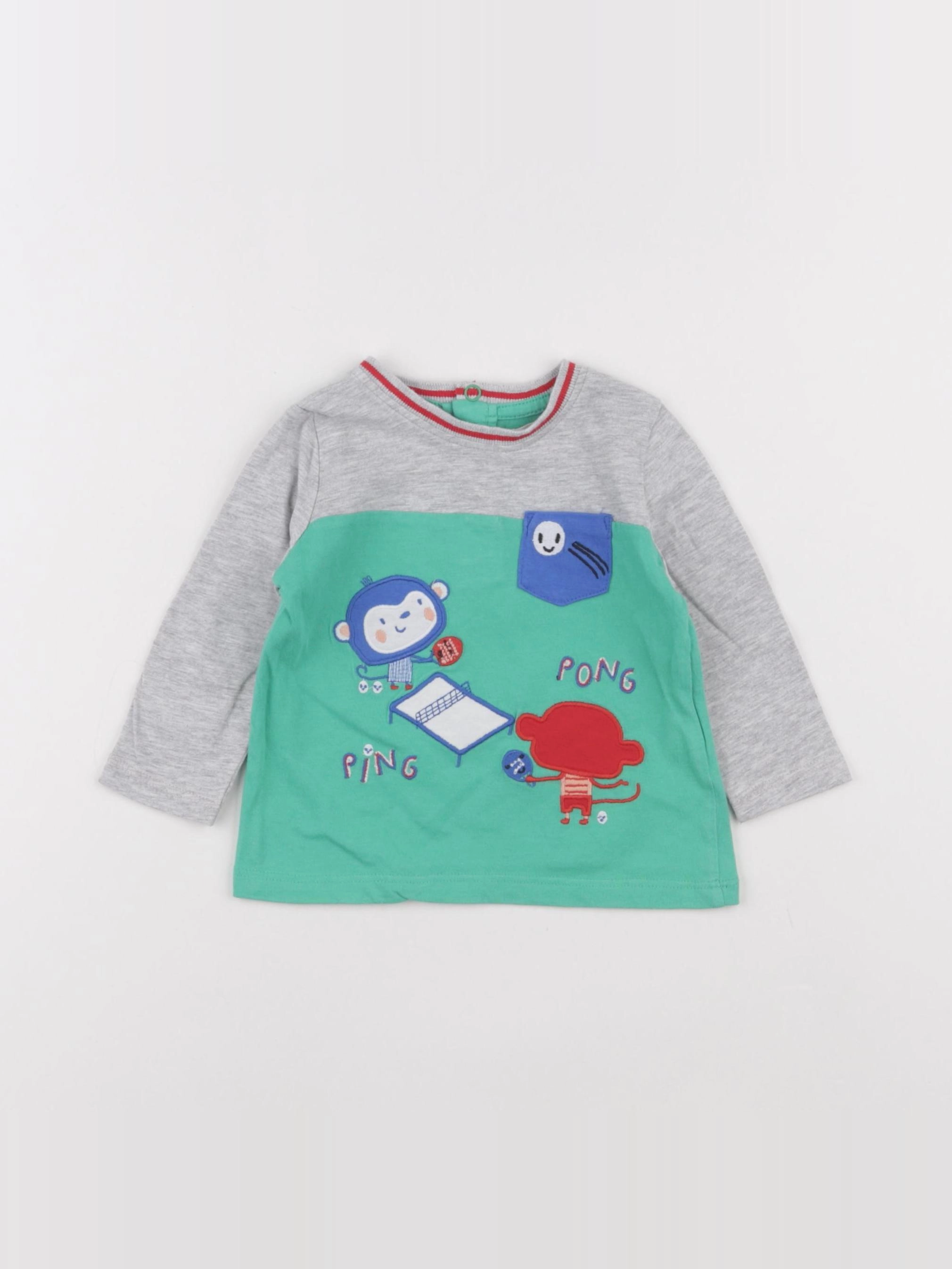 DPAM - tee-shirt vert - 6 mois
