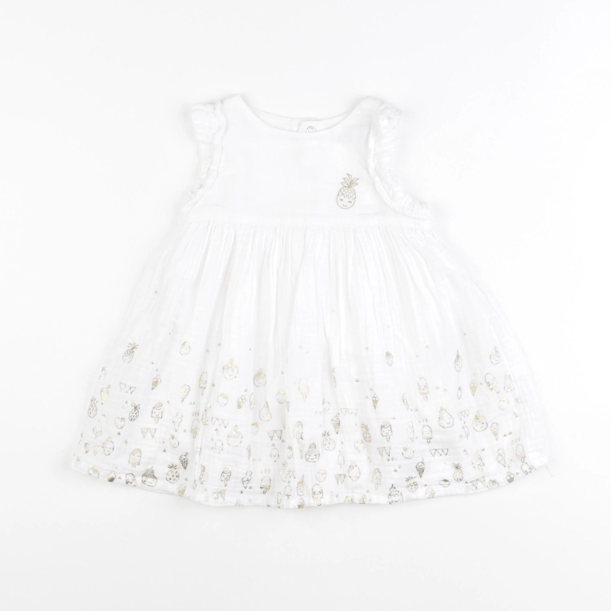Catimini - robe blanc - 12 mois