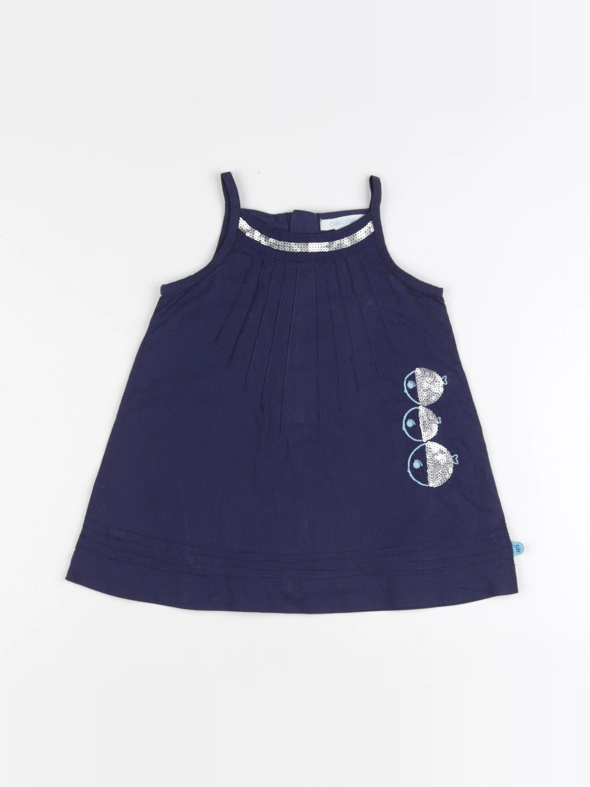 Obaïbi - robe bleu - 6 mois
