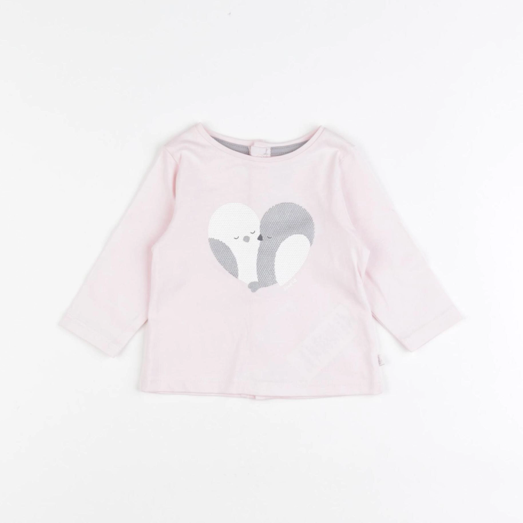 Obaïbi - tee-shirt rose - 3 mois