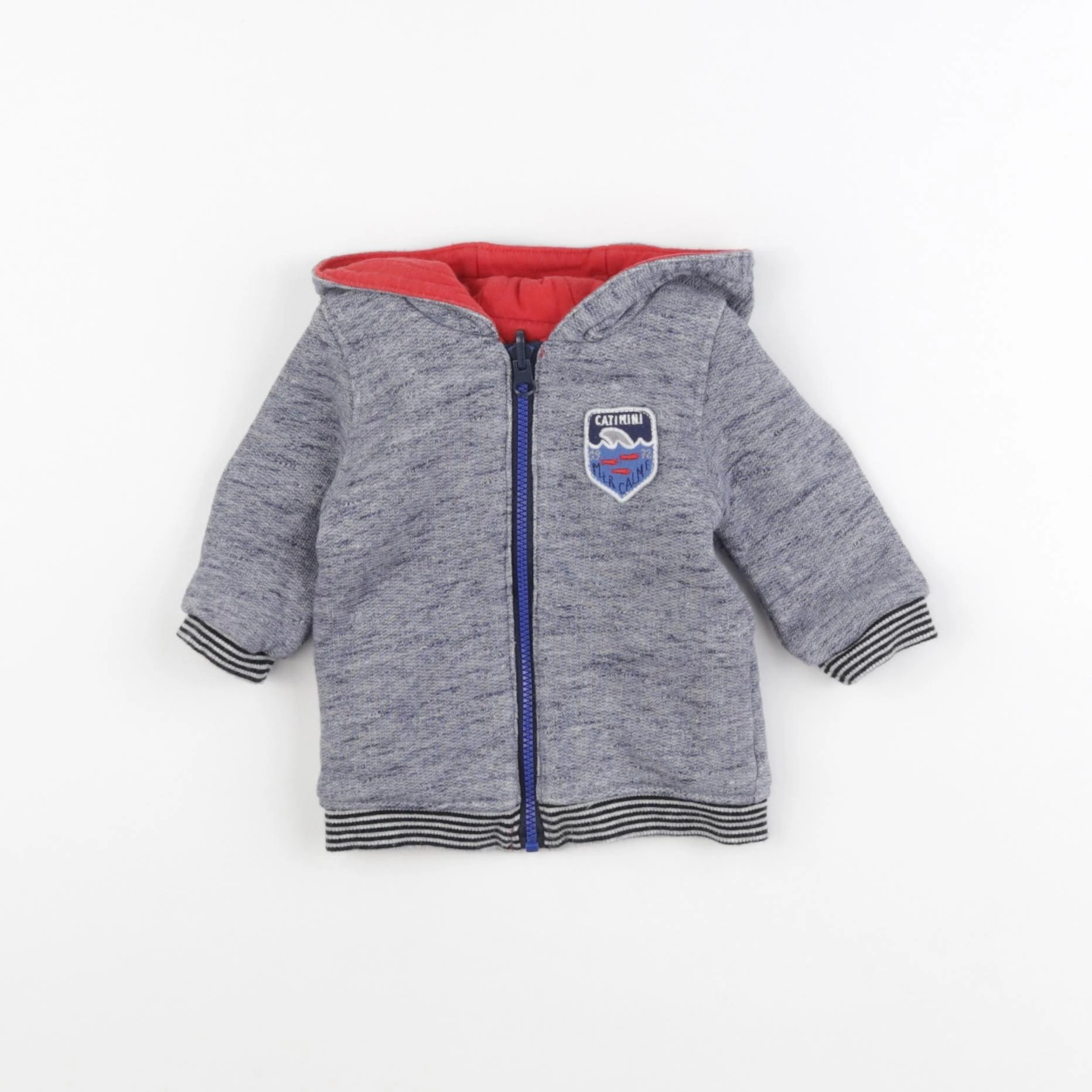 Catimini - sweat réversible multicolore - 3 mois