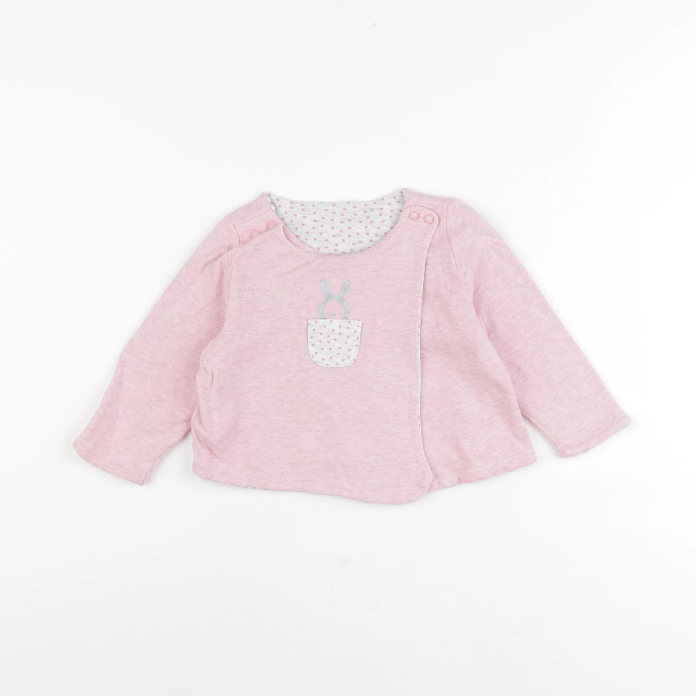 Obaïbi - sweat rose - 9 mois