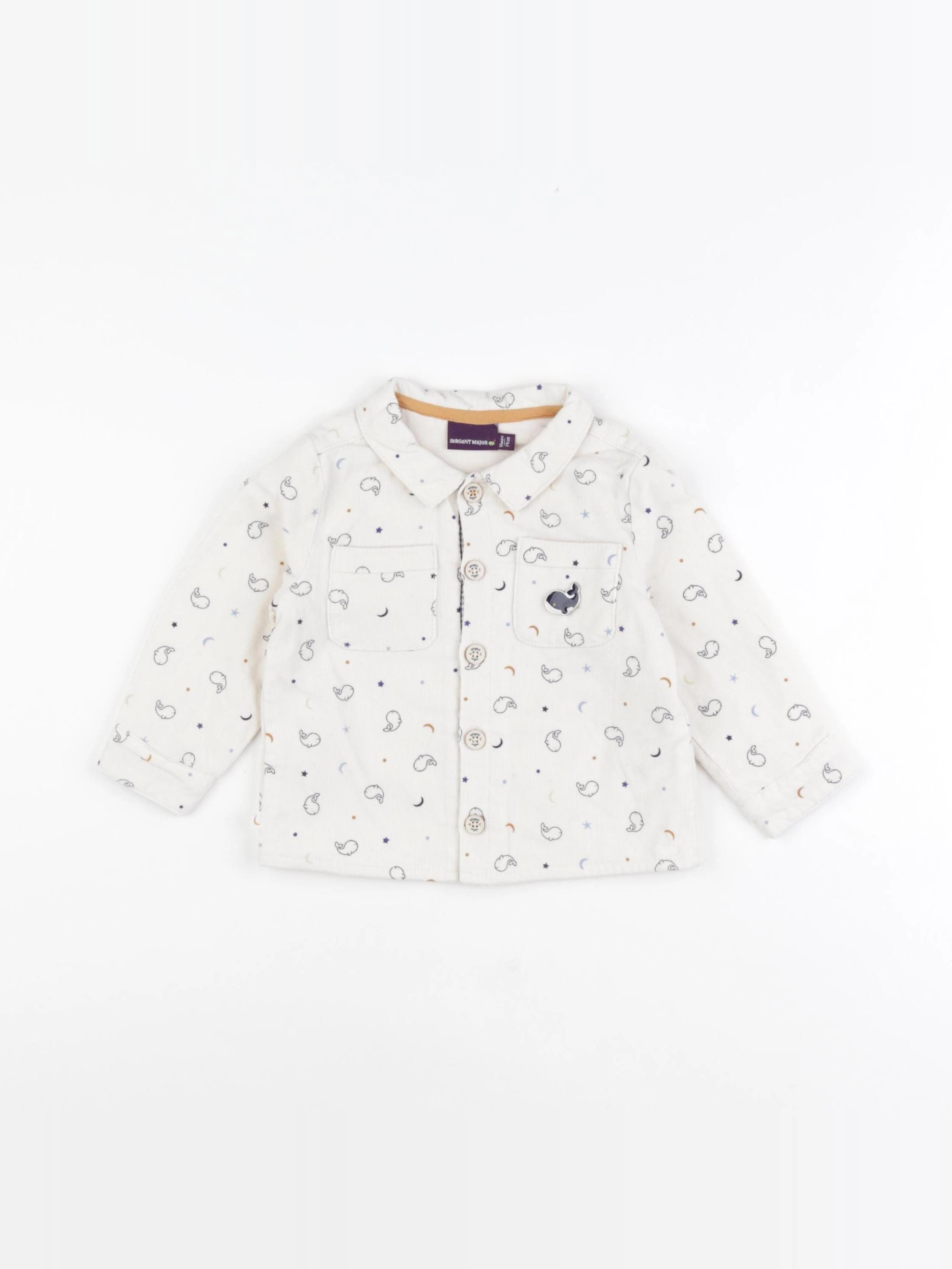Sergent Major - chemise multicolore - 12 mois