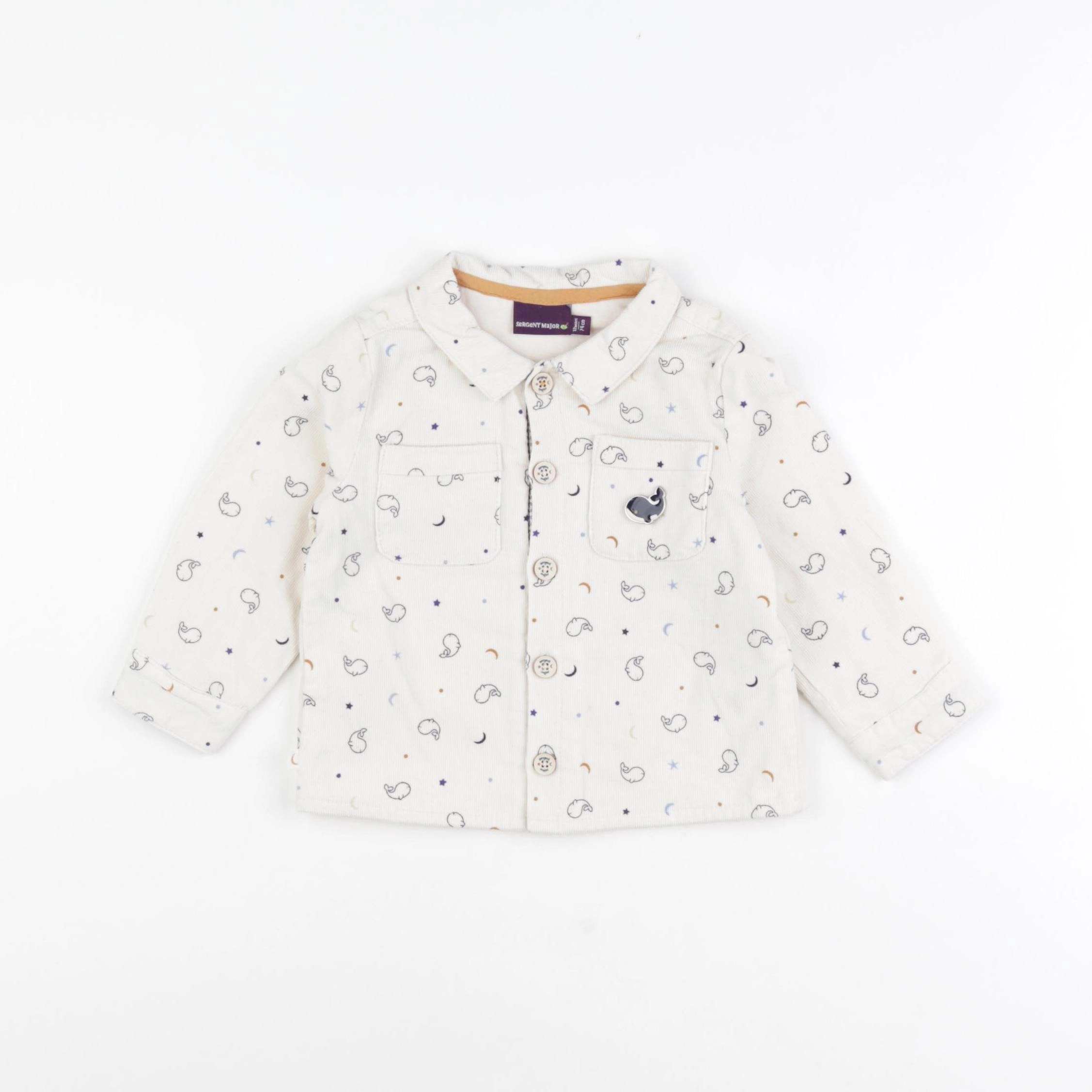 Sergent Major - chemise multicolore - 12 mois