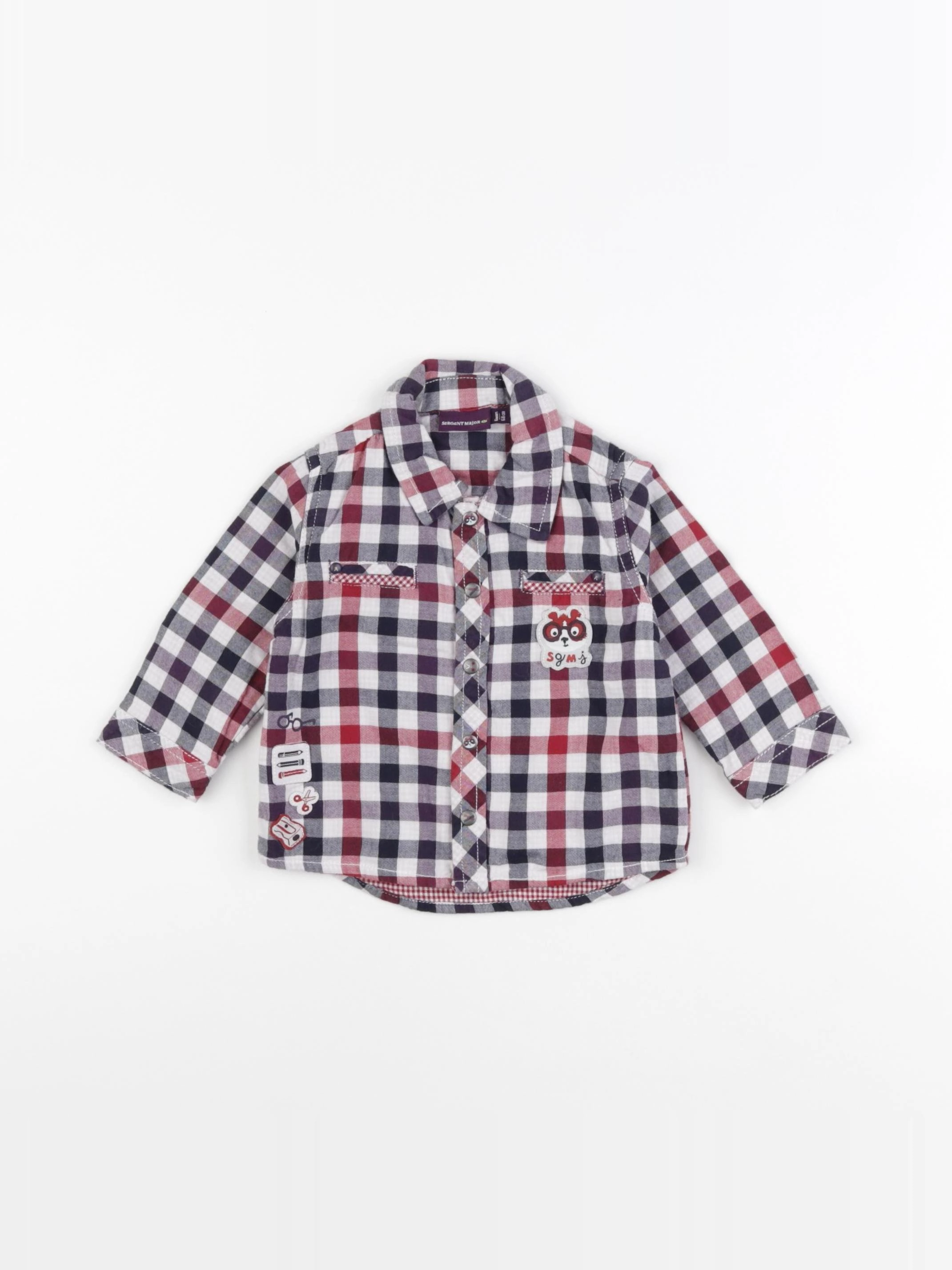 Sergent Major - chemise multicolore - 6 mois