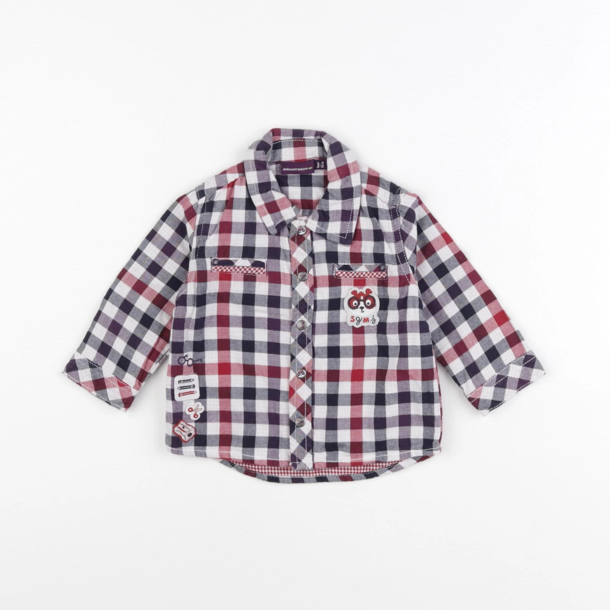 Sergent Major - chemise multicolore - 6 mois
