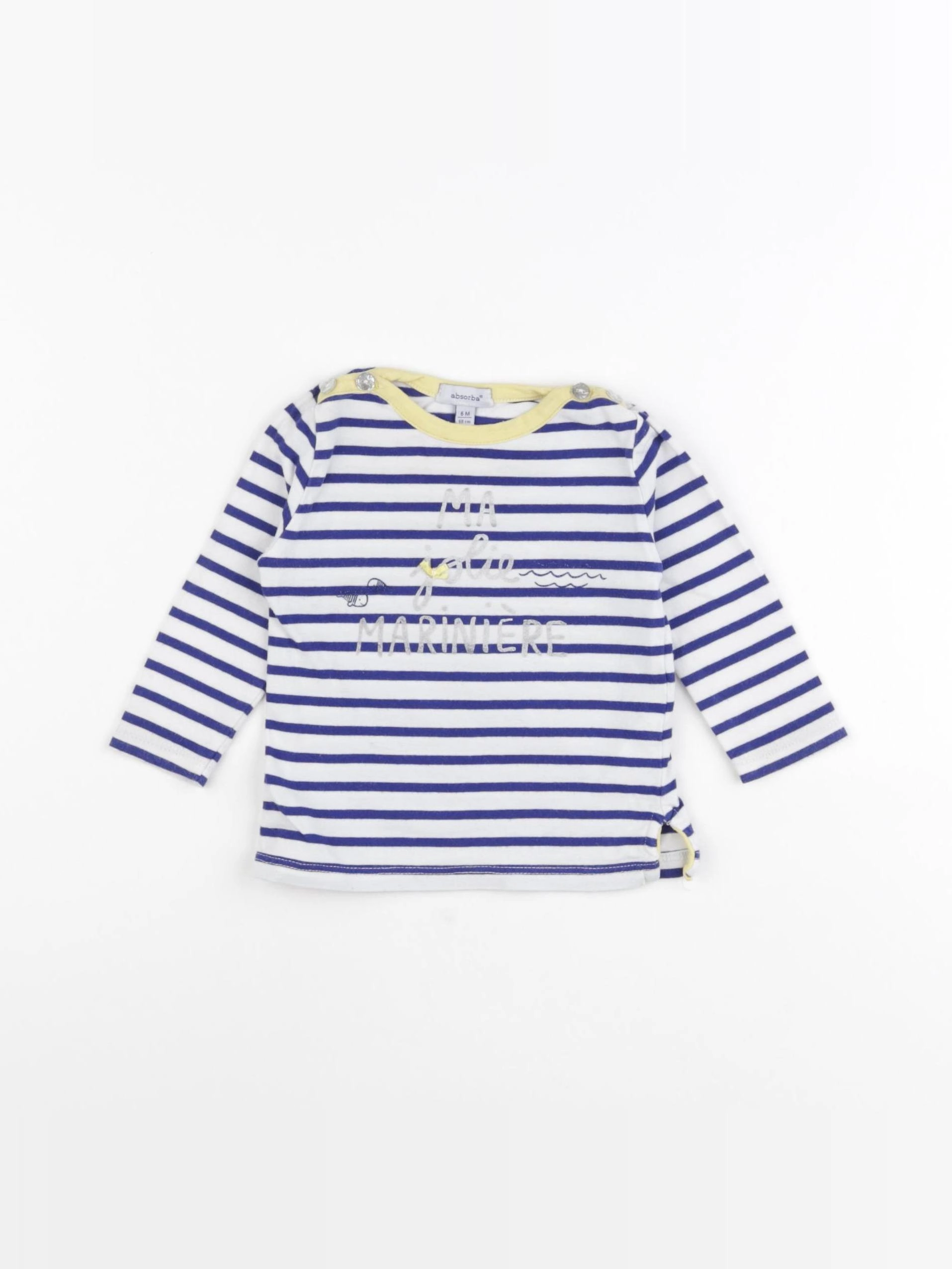 Absorba - tee-shirt bleu, argent - 6 mois