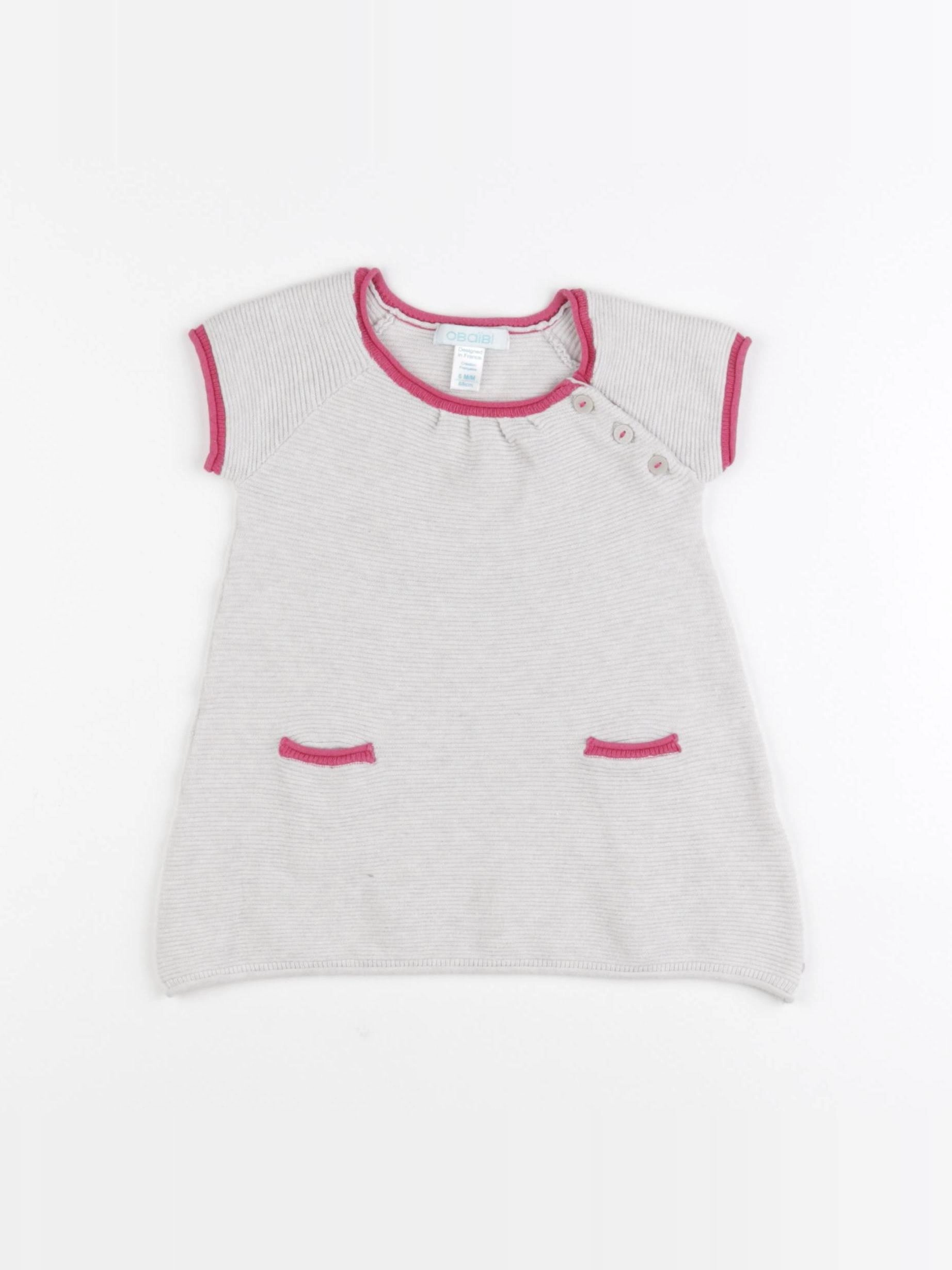 Obaïbi - robe beige - 6 mois