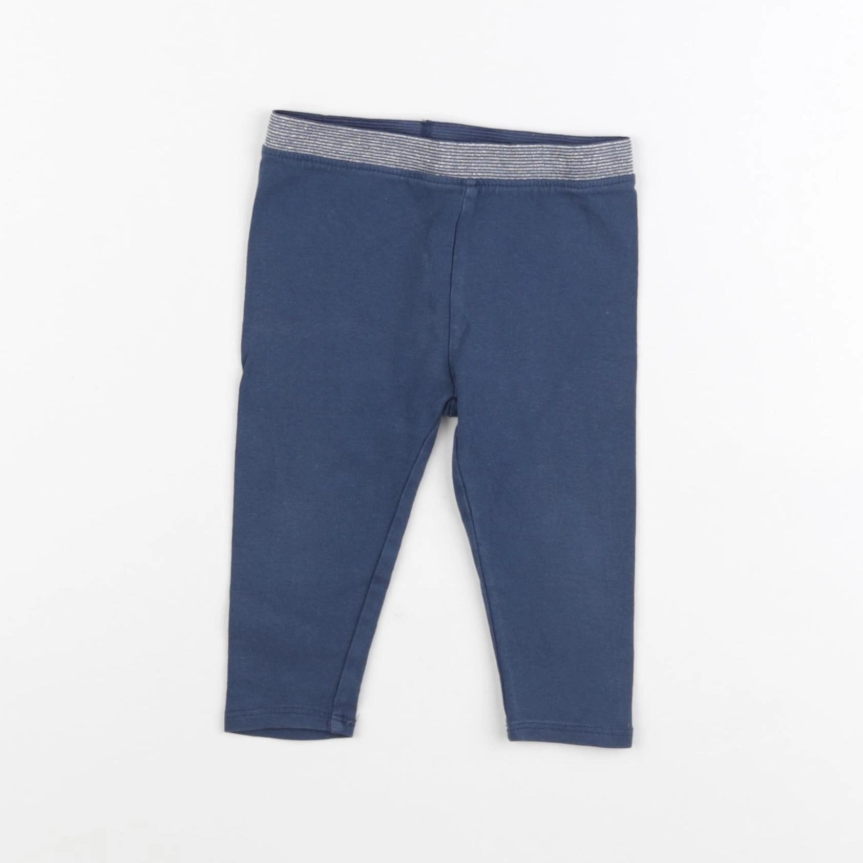 Vertbaudet - legging bleu - 9 mois