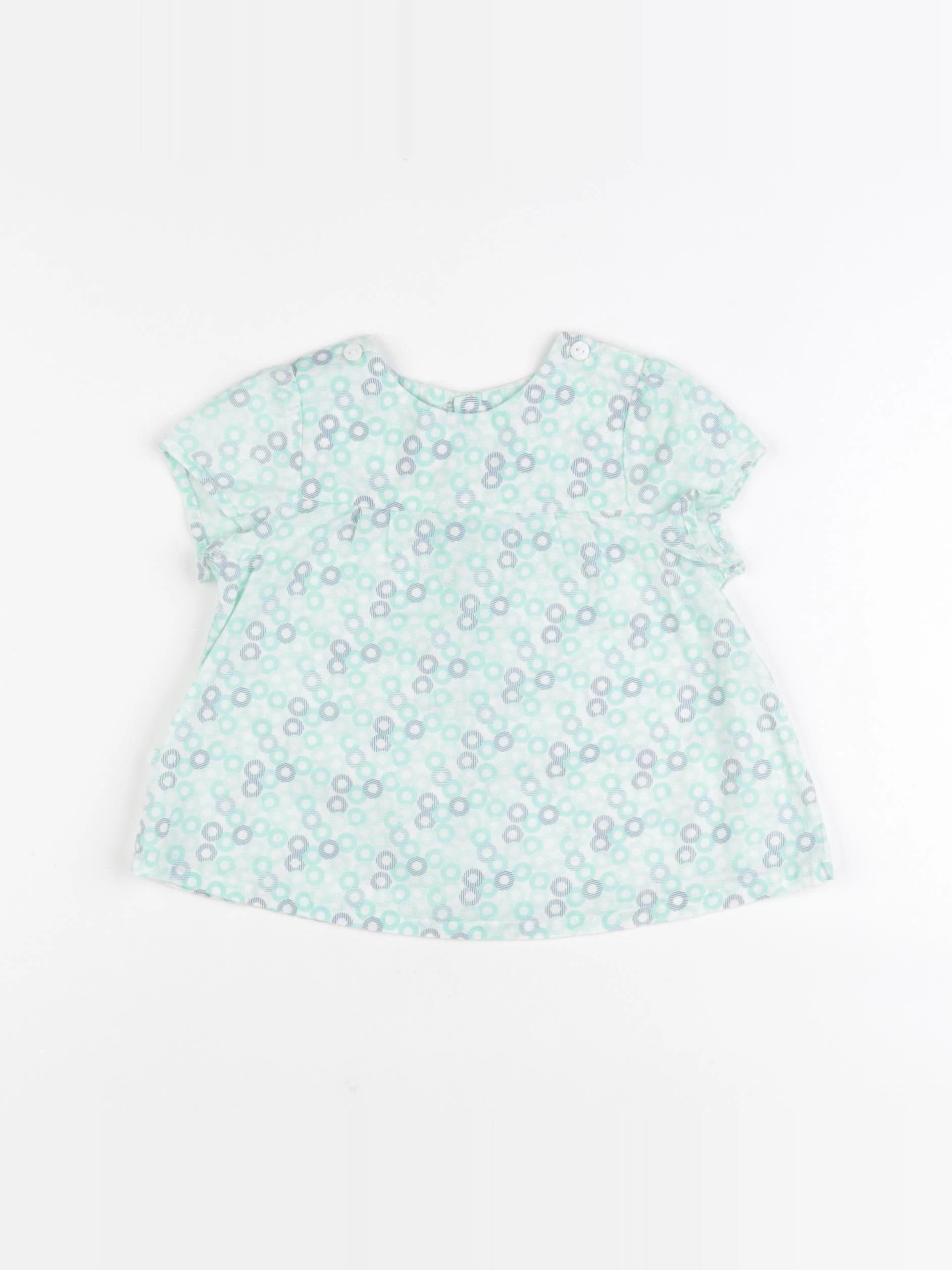 Obaïbi - tee-shirt vert - 12 mois