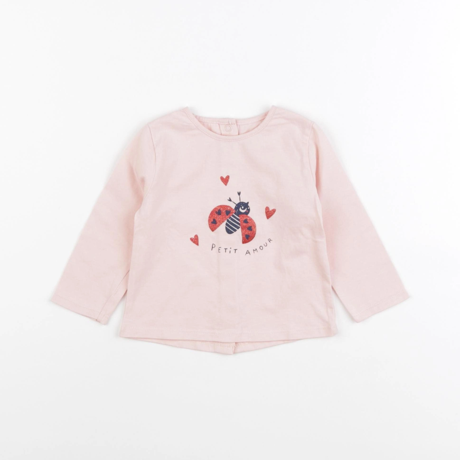Vertbaudet - tee-shirt rose - 6 mois