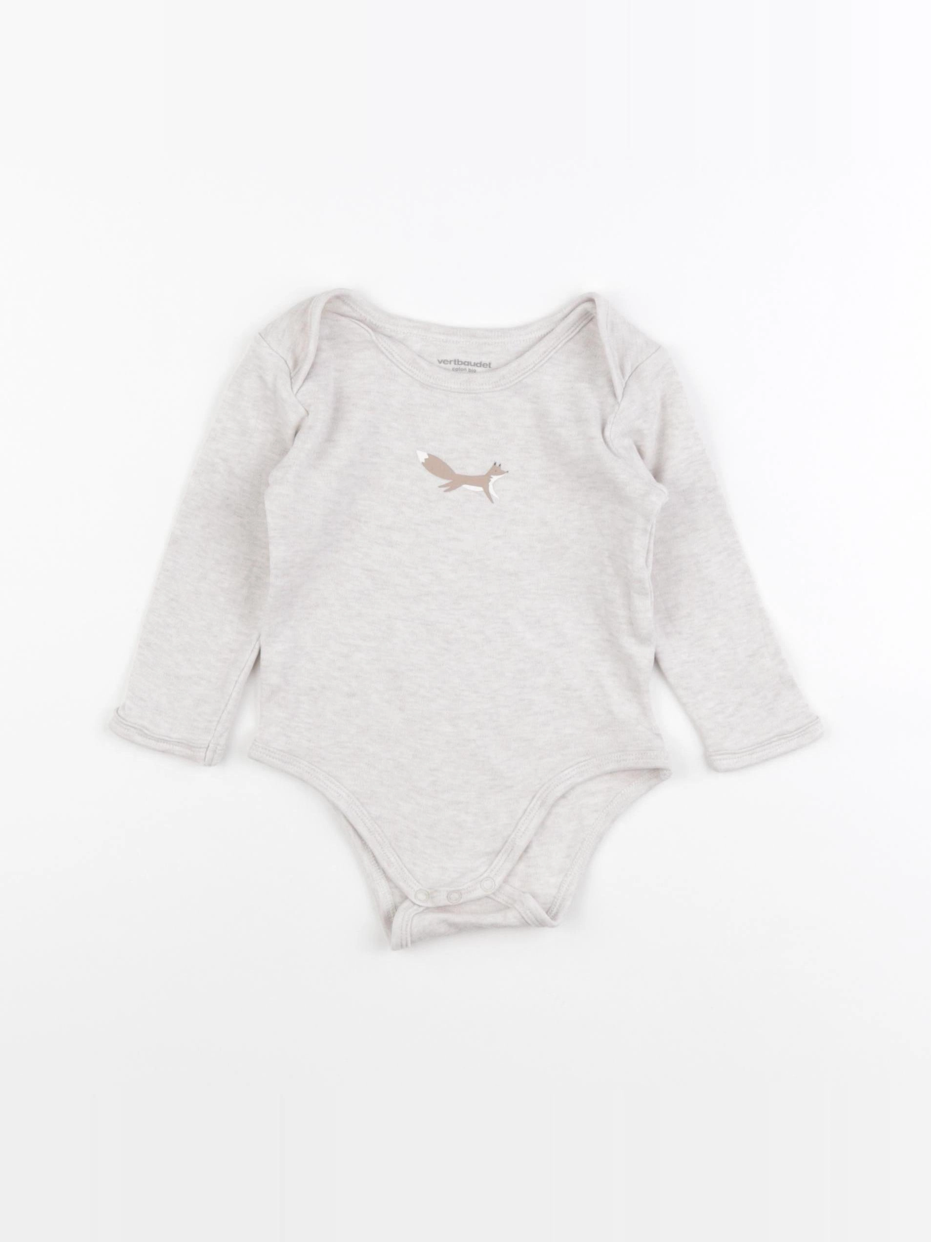 Vertbaudet - body beige - 12 mois