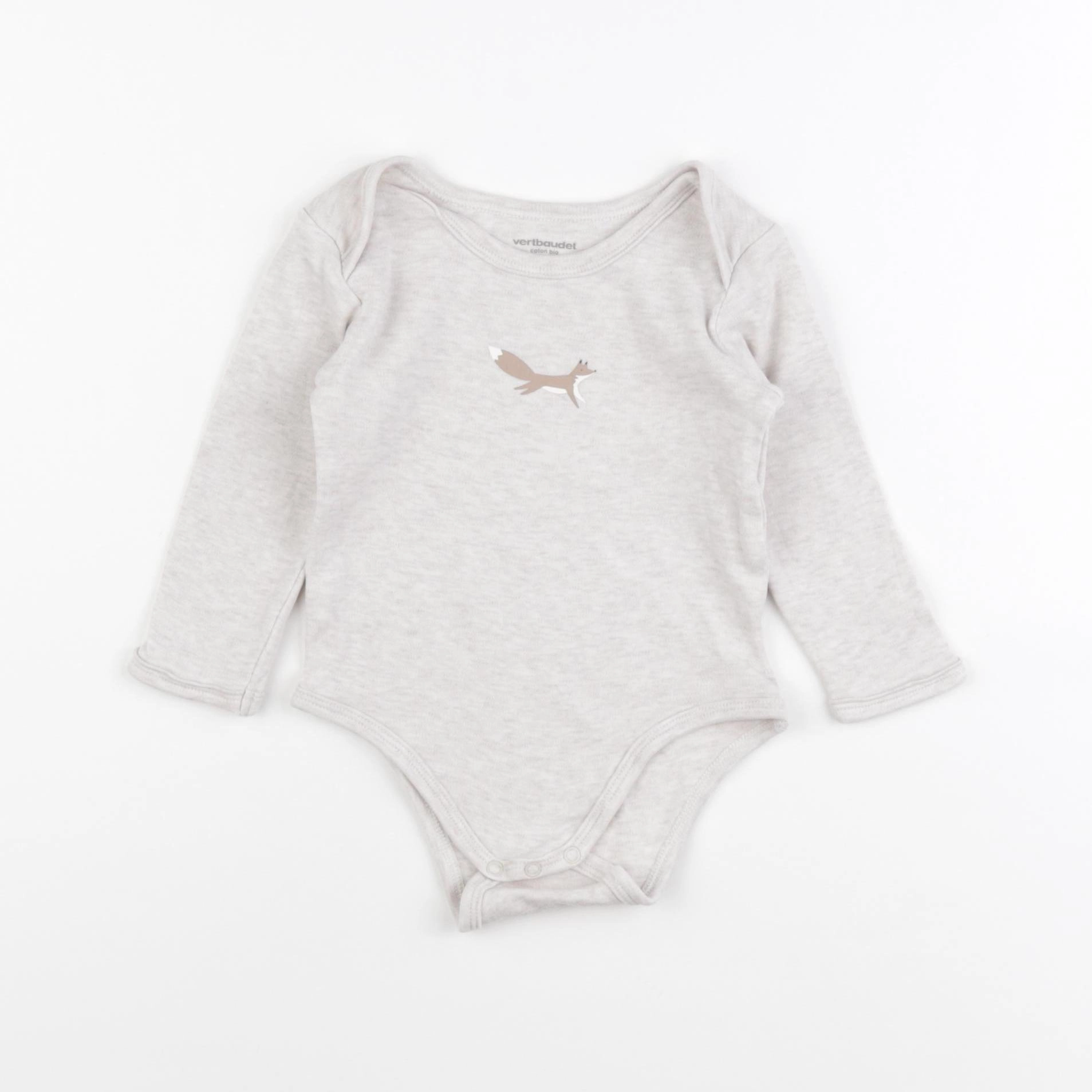 Vertbaudet - body beige - 12 mois