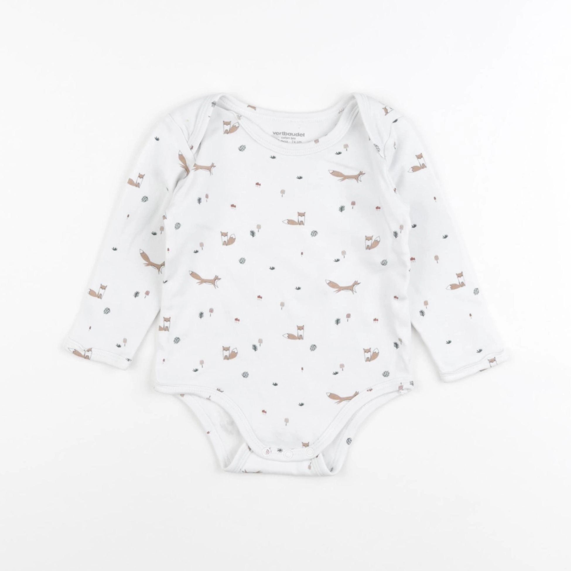 Vertbaudet - body blanc - 12 mois