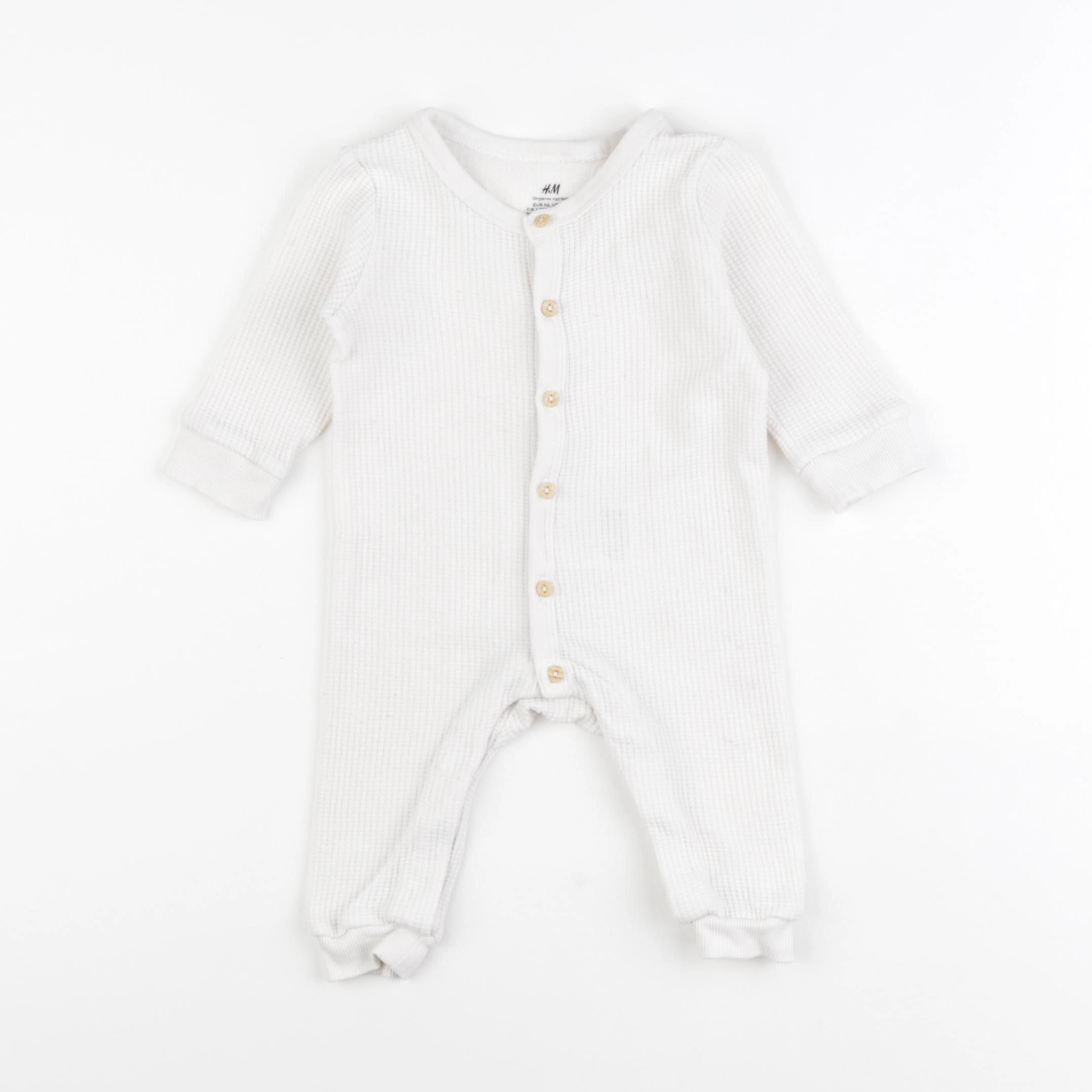 H&M - pyjama coton blanc - 1/3 mois