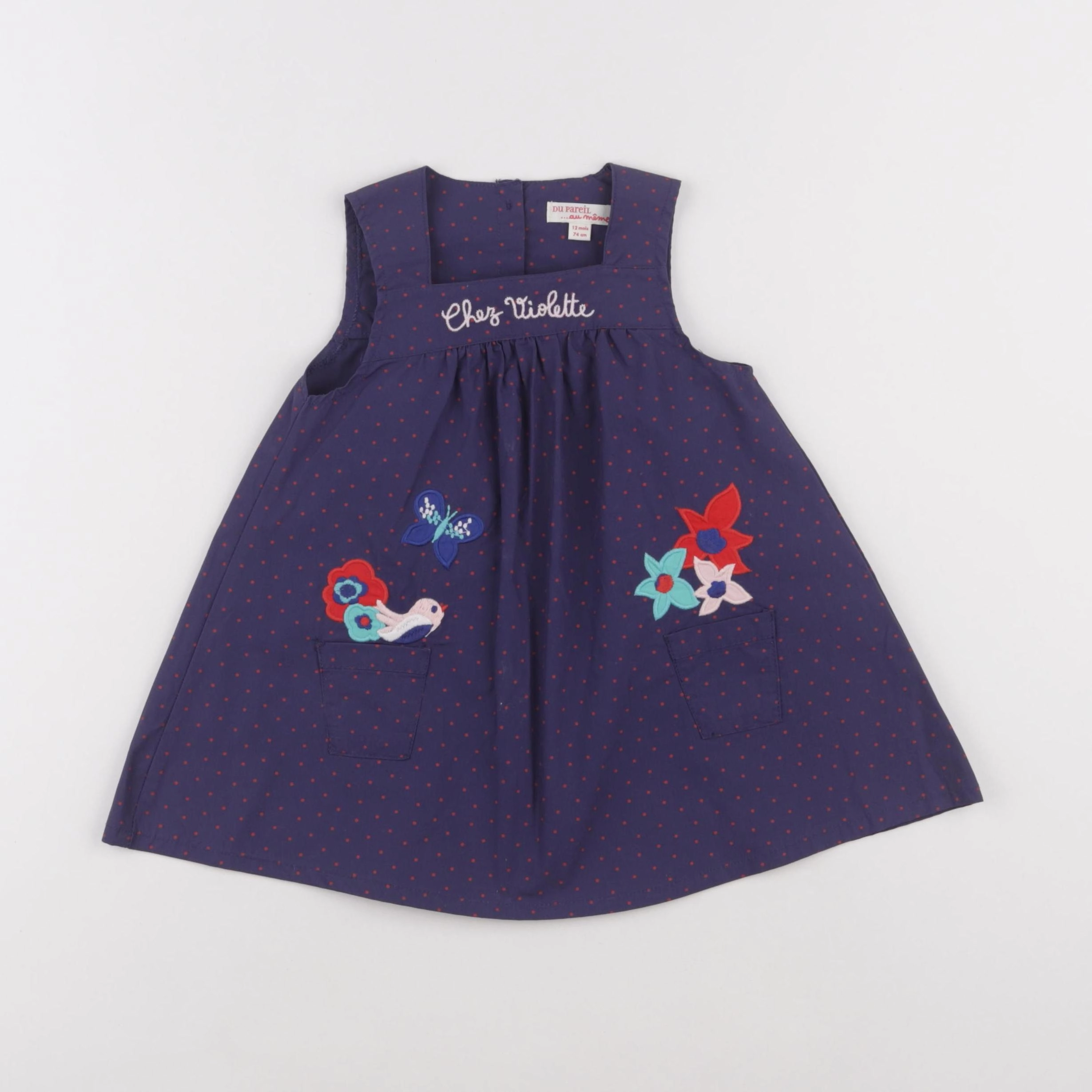 DPAM - robe violet - 12 mois