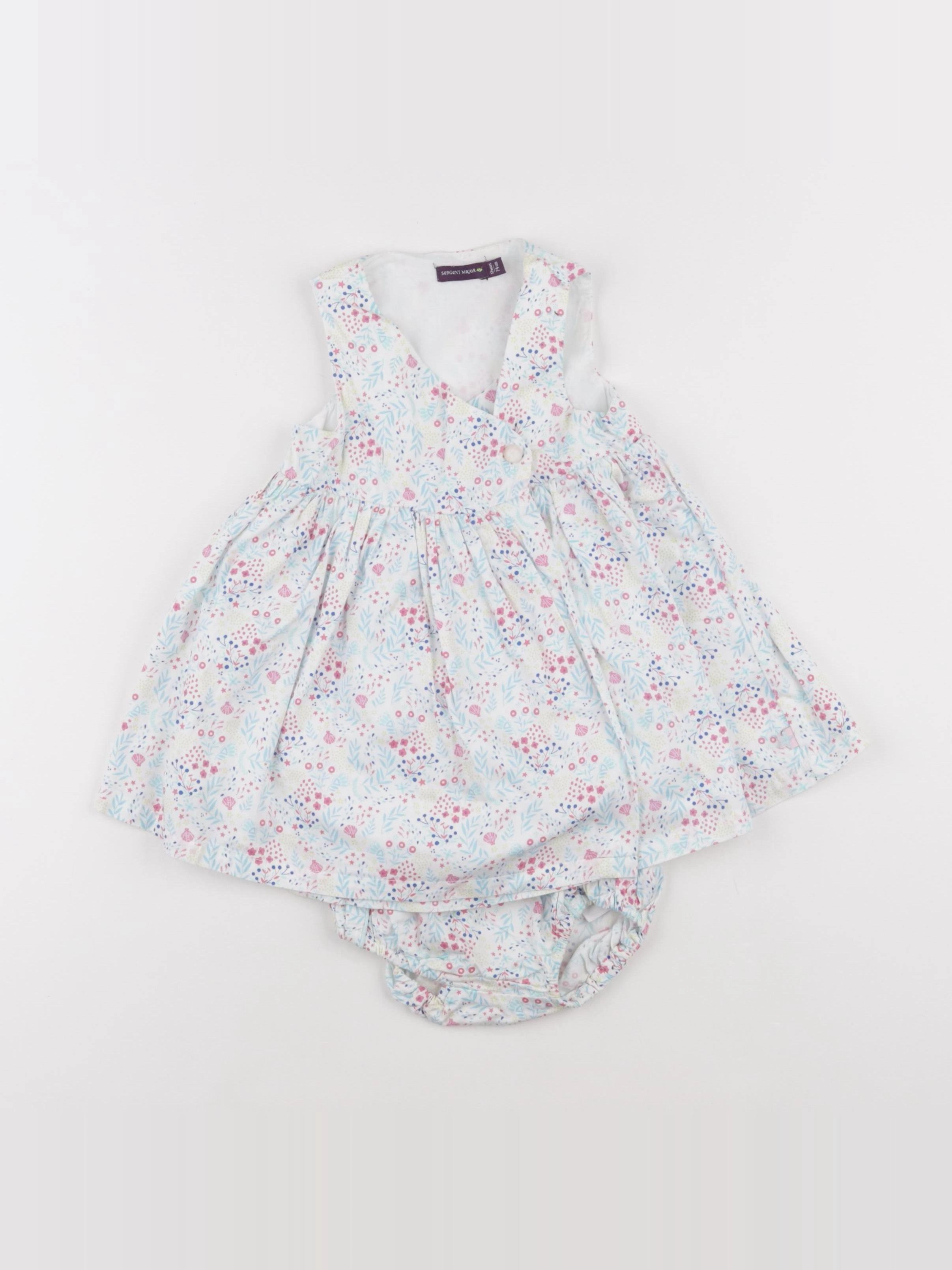 Sergent Major - robe blanc - 12 mois
