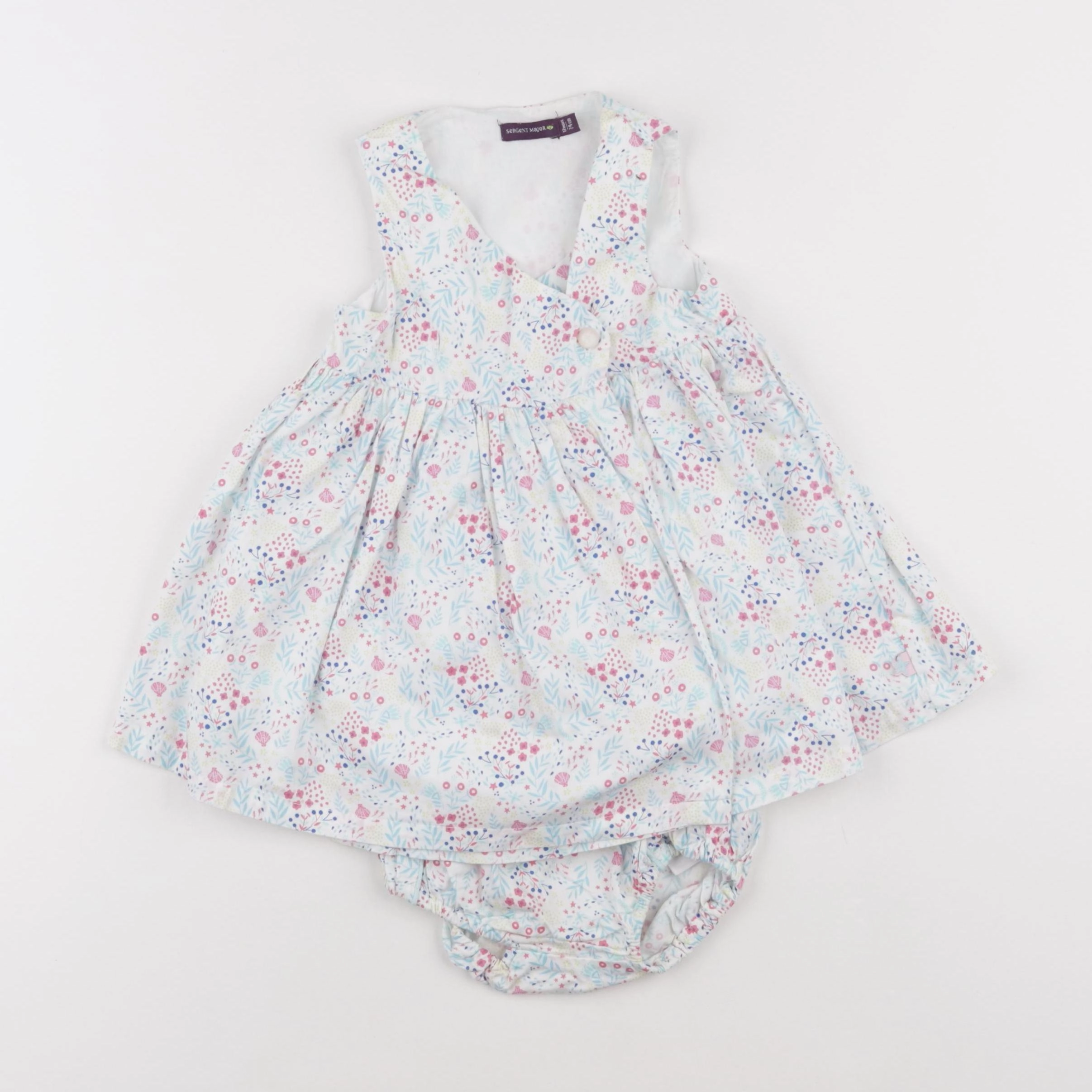 Sergent Major - robe blanc - 12 mois