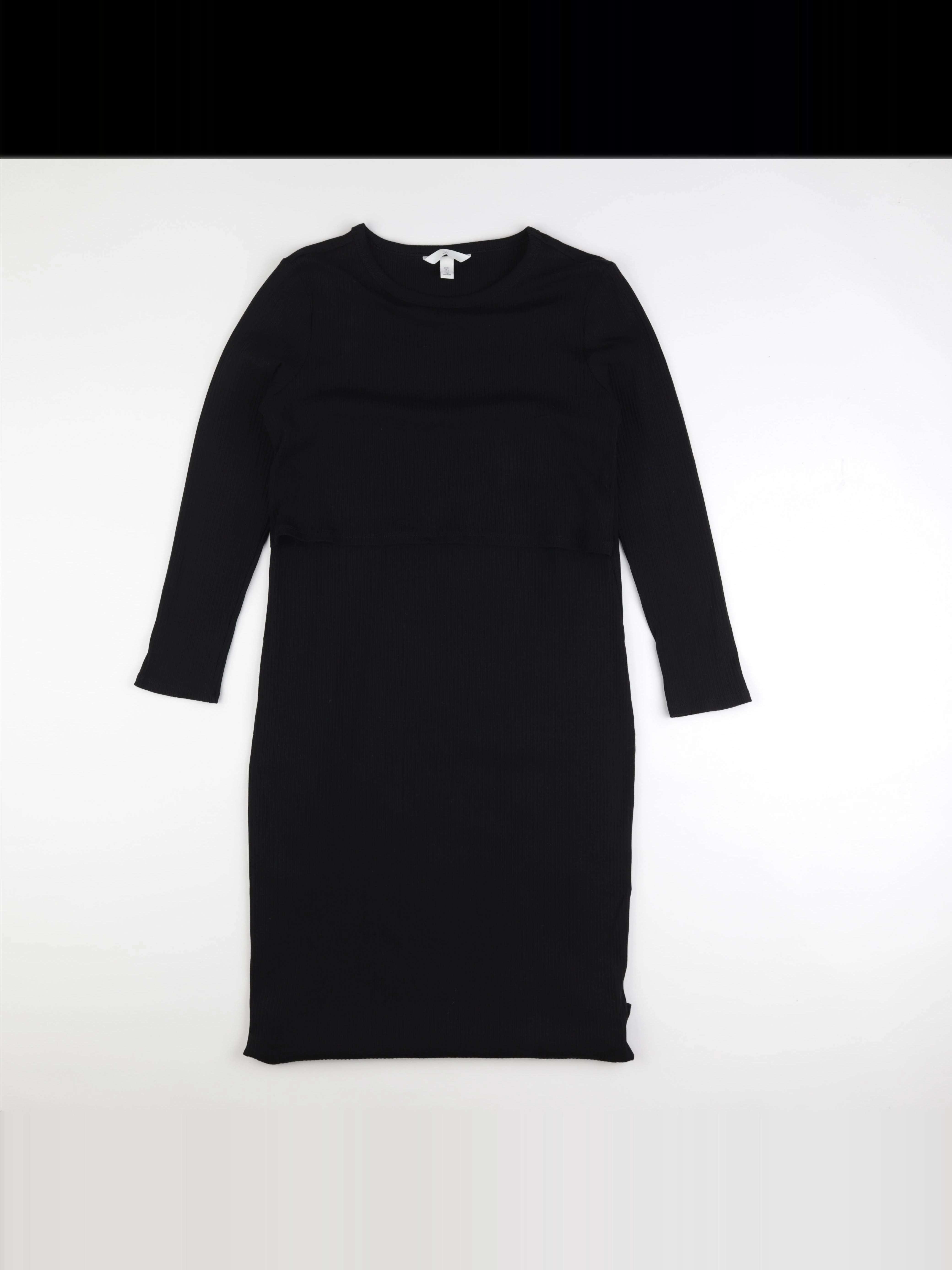 H&M - robe grossesse noir - l