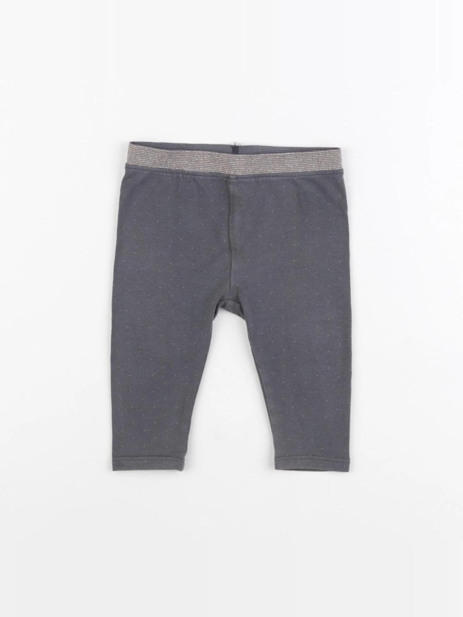 Vertbaudet - legging gris - 6 mois