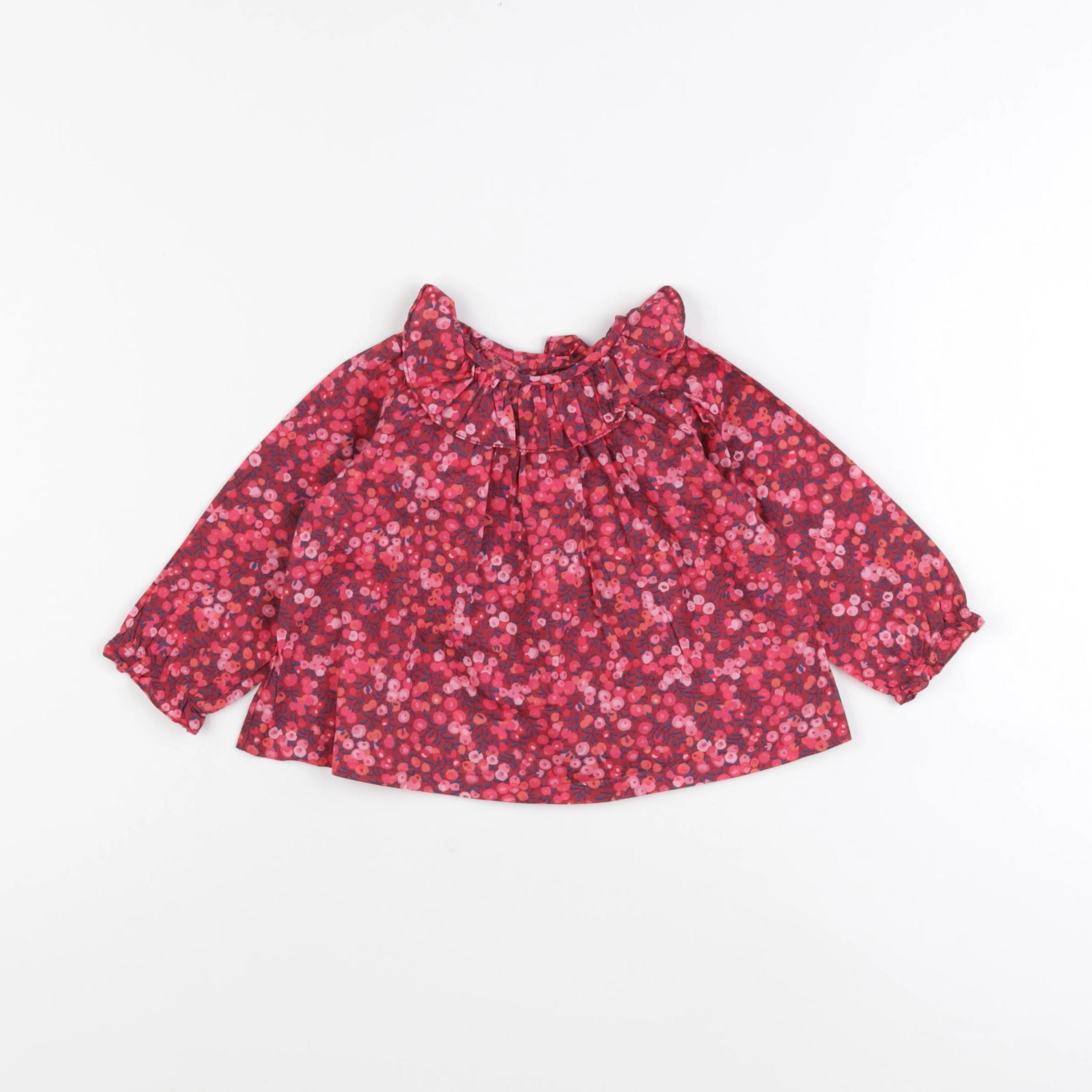 Jacadi - blouse liberty multicolore - 12 mois