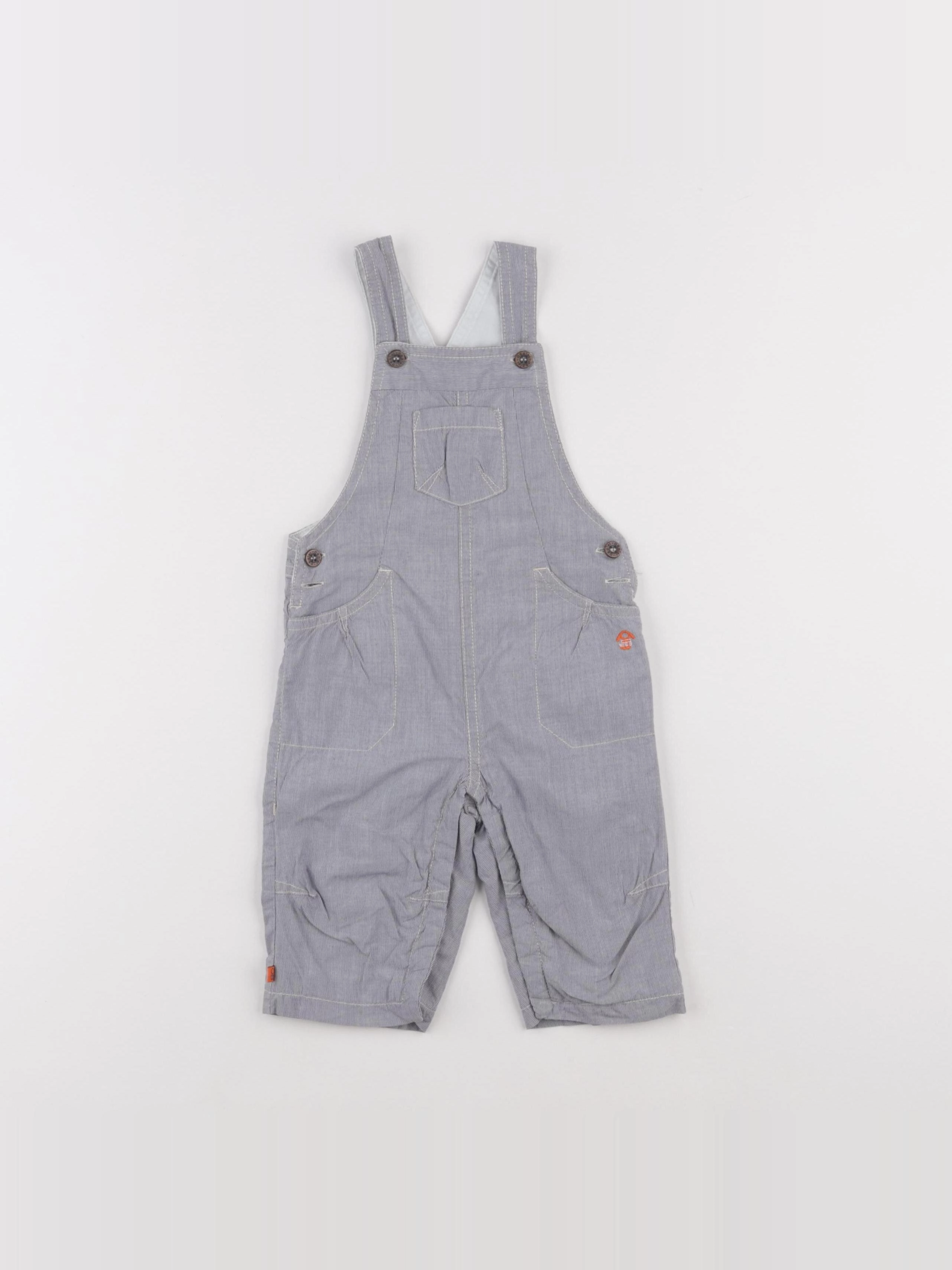 Obaïbi - salopette gris - 6 mois