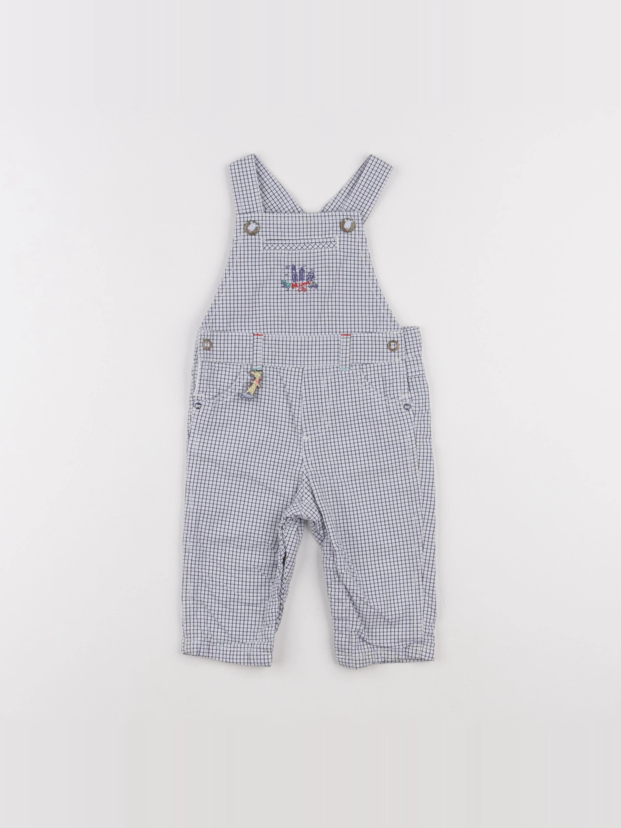 Sergent Major - salopette gris - 6 mois