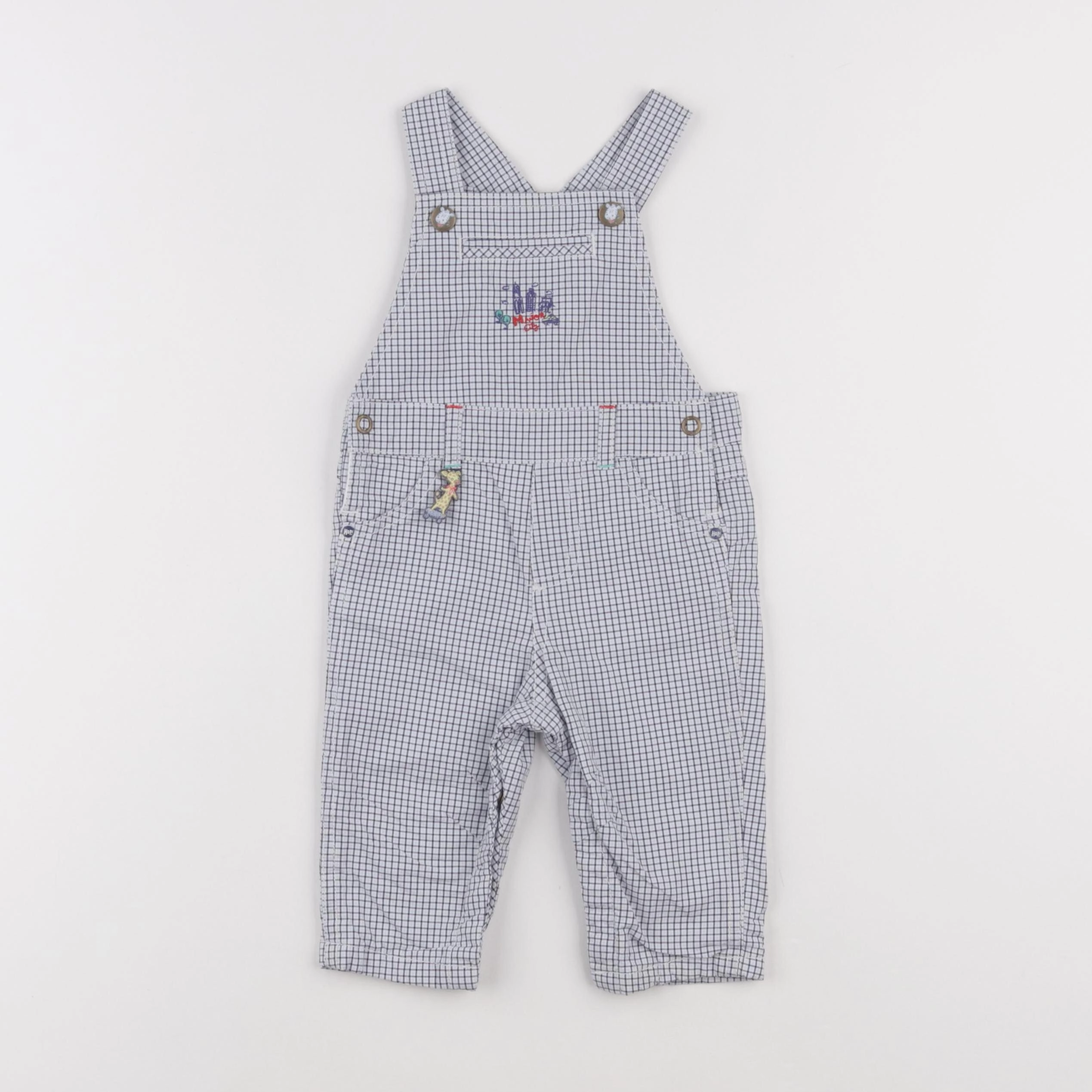 Sergent Major - salopette gris - 6 mois
