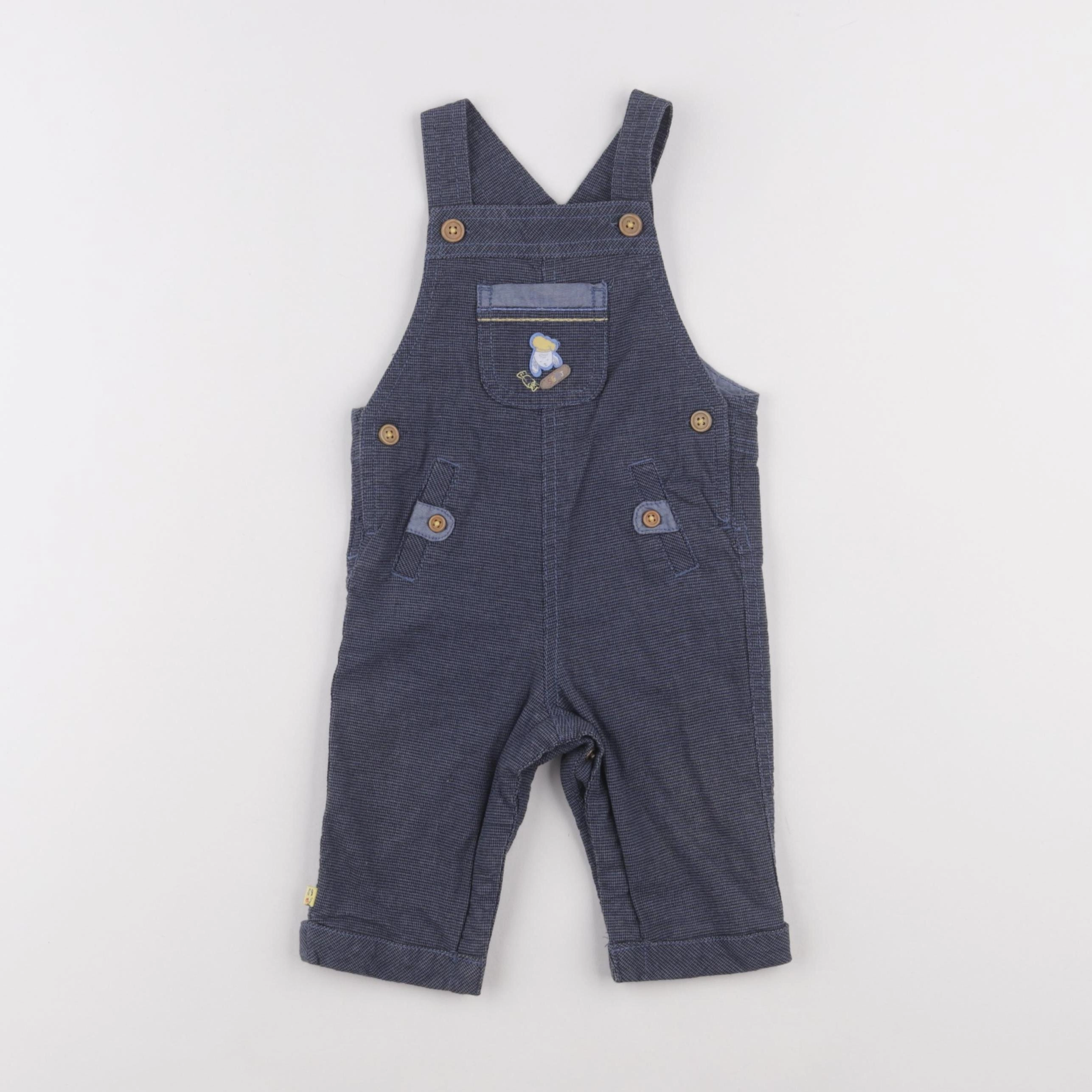 Sergent Major - salopette bleu - 6 mois