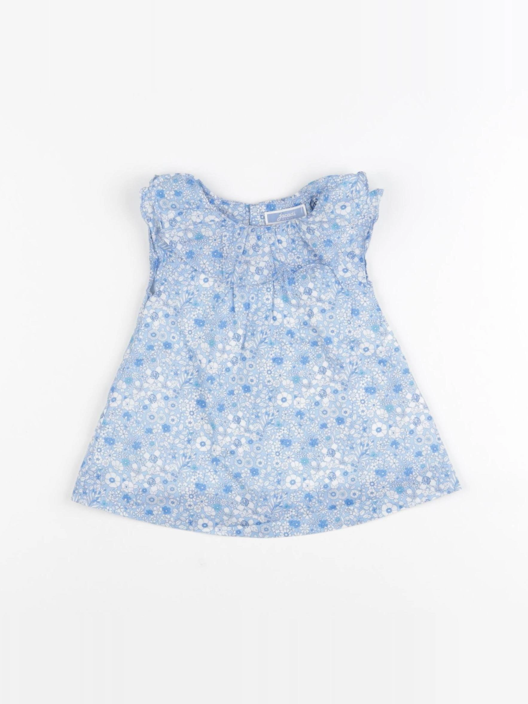 Jacadi - robe liberty bleu - 3 mois