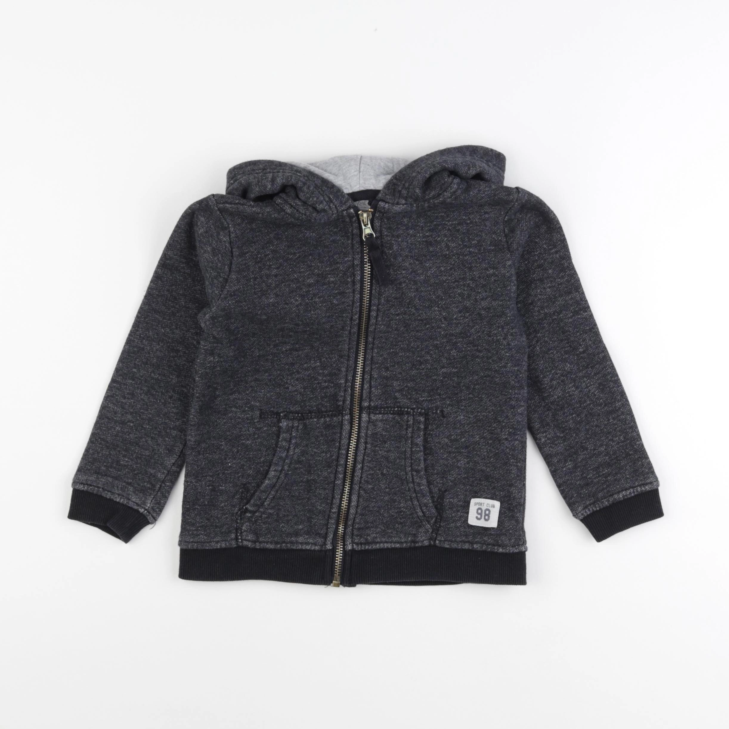 Monoprix - sweat gris - 4 ans