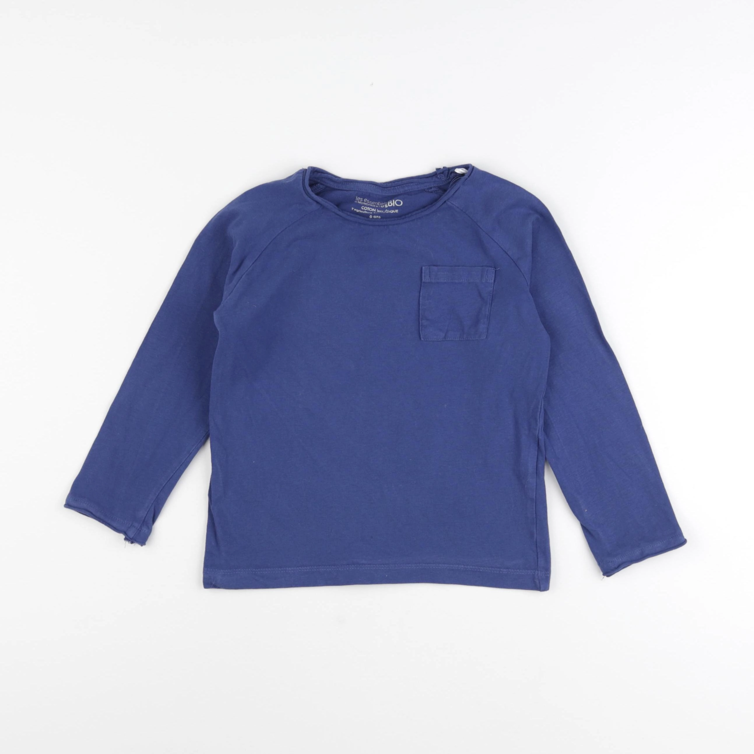 Monoprix - tee-shirt bleu - 6 ans