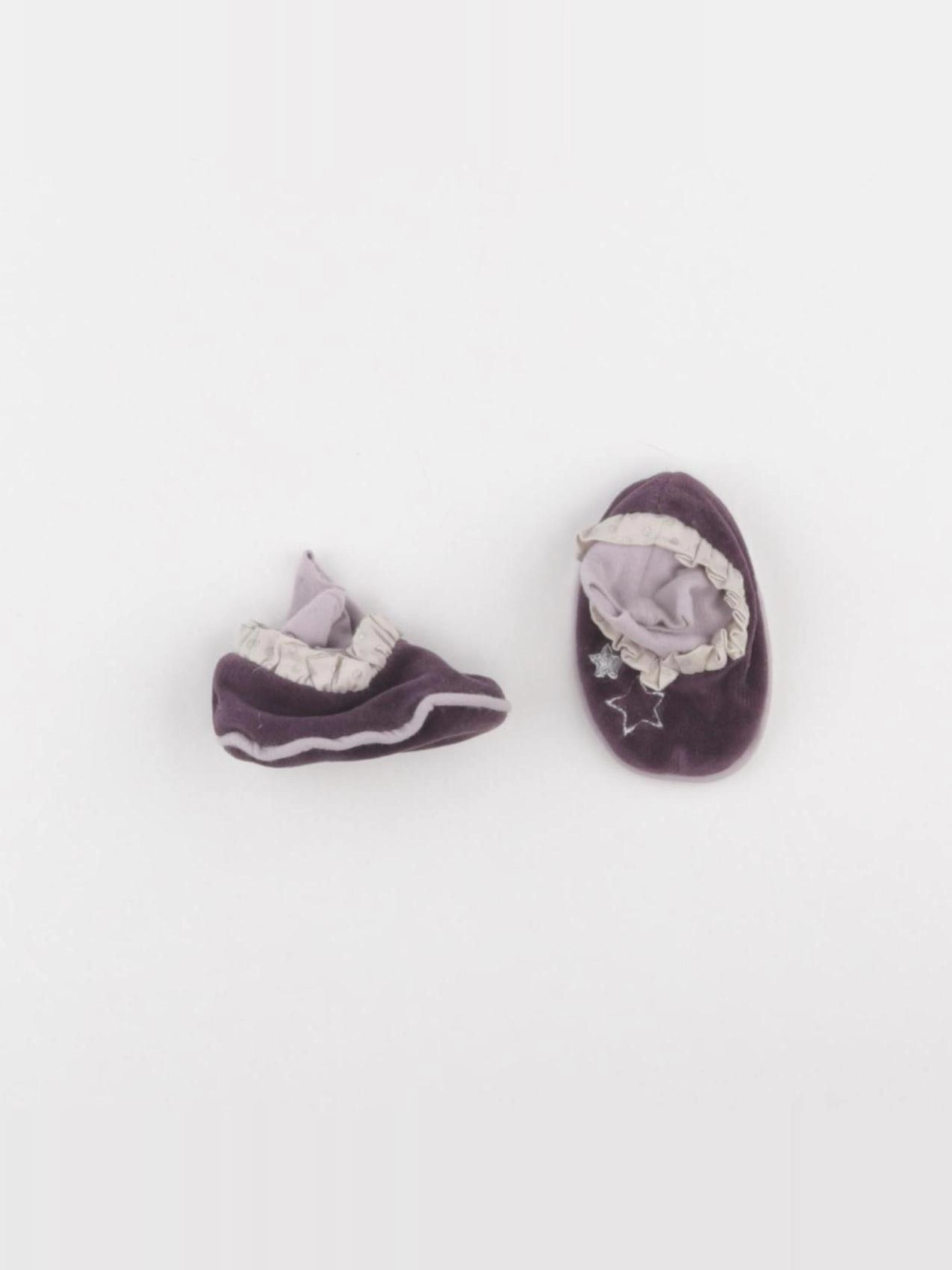Moulin Roty - chaussons violet - pointure 16/18