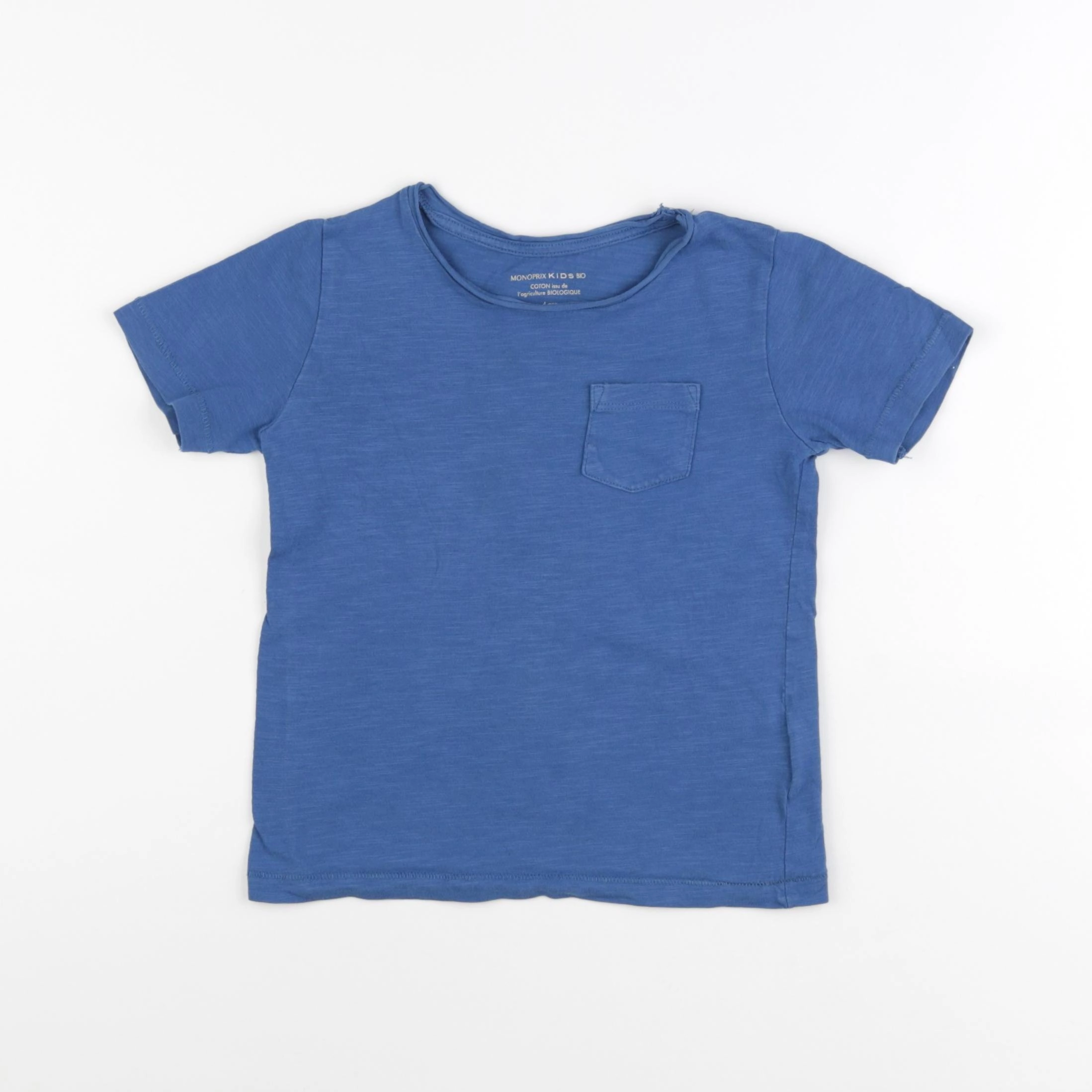Monoprix - tee-shirt bleu - 4 ans