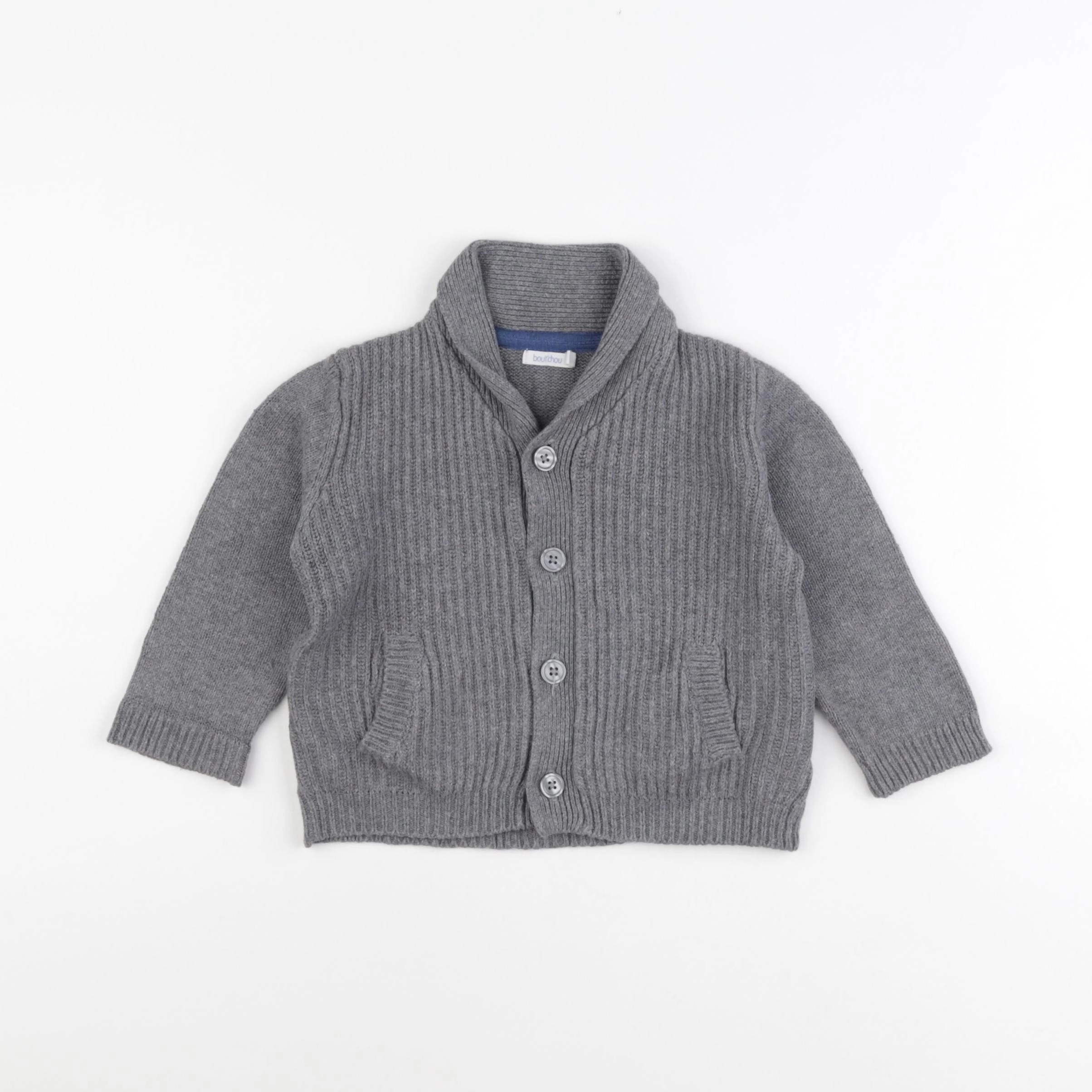 Boutchou - gilet gris - 18 mois