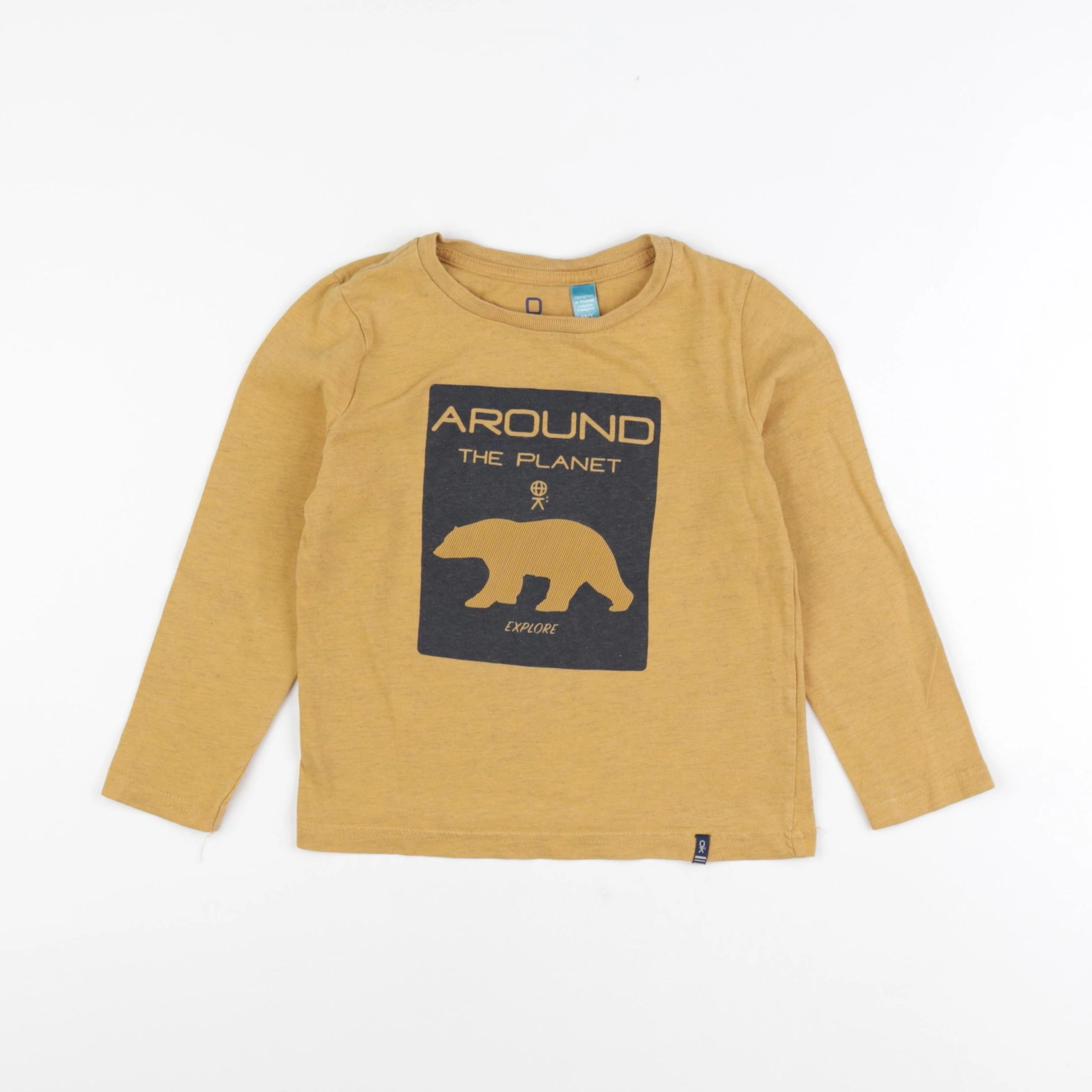 Okaidi - tee-shirt jaune - 4 ans