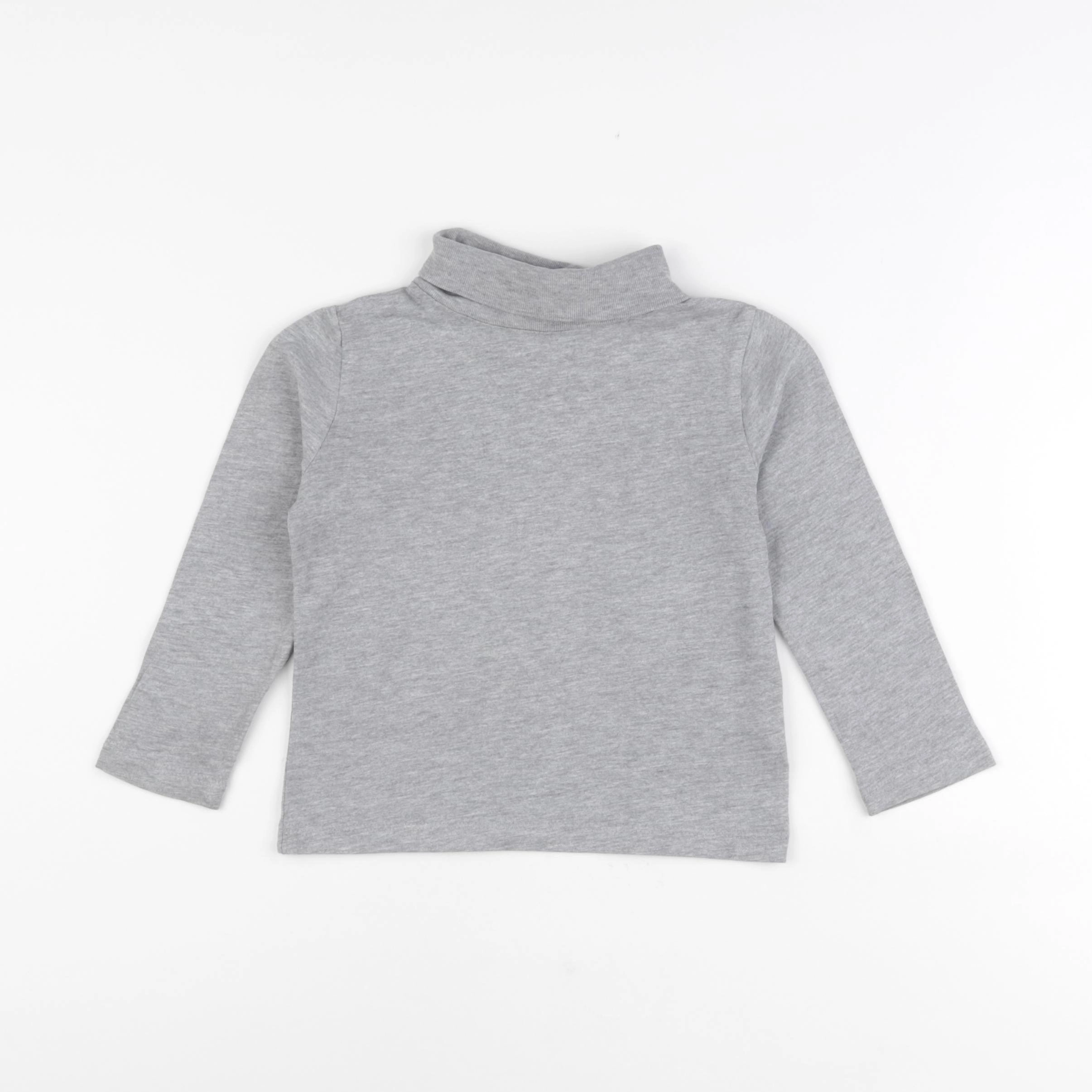 Monoprix - sous-pull gris - 3 ans