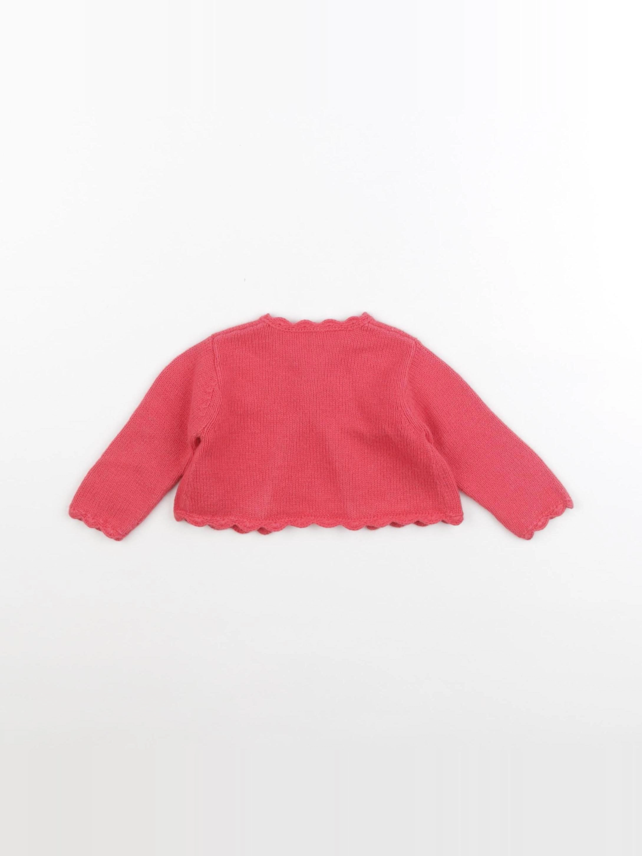 Tartine & Chocolat - gilet rouge - 3 mois