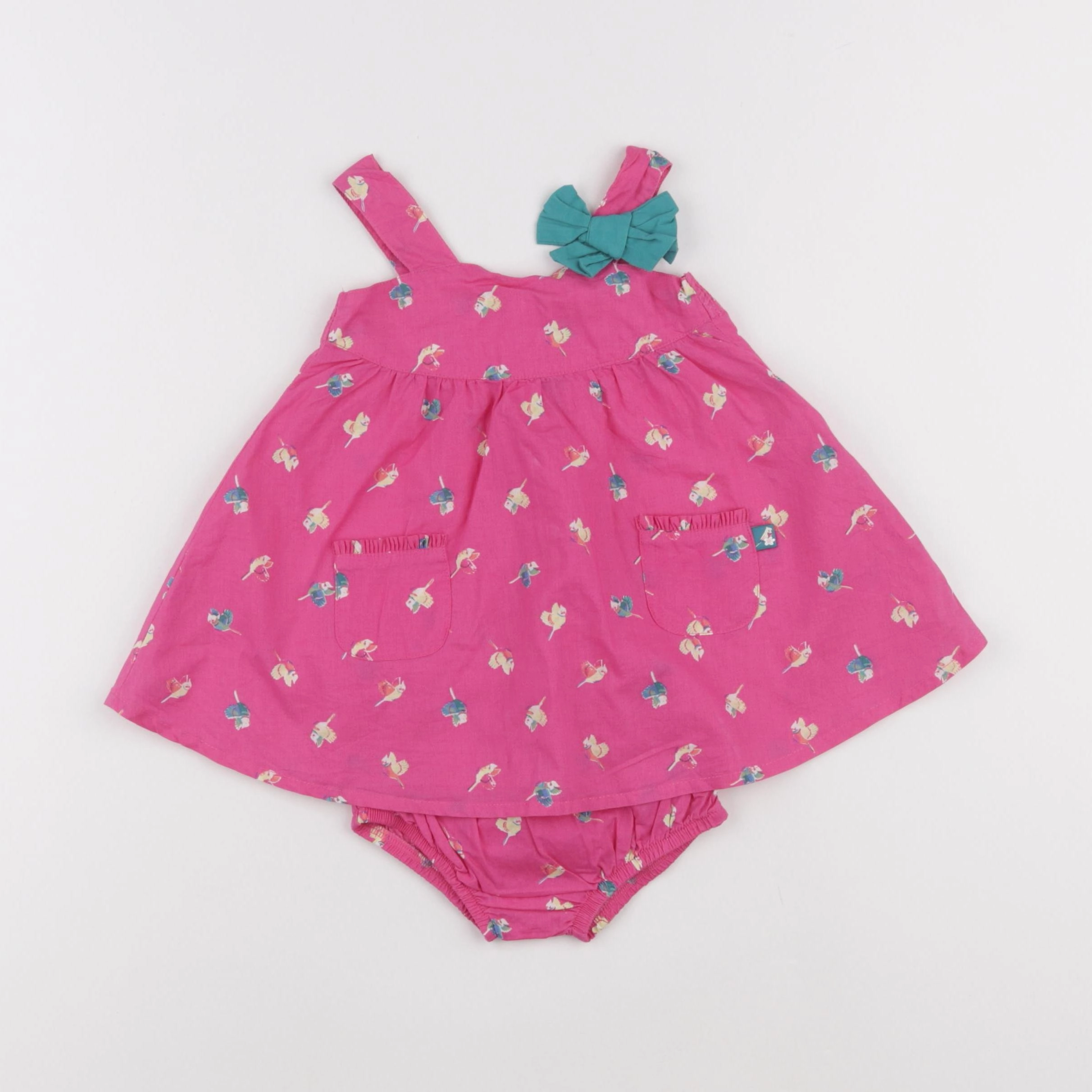 Sergent Major - robe rose - 6 mois