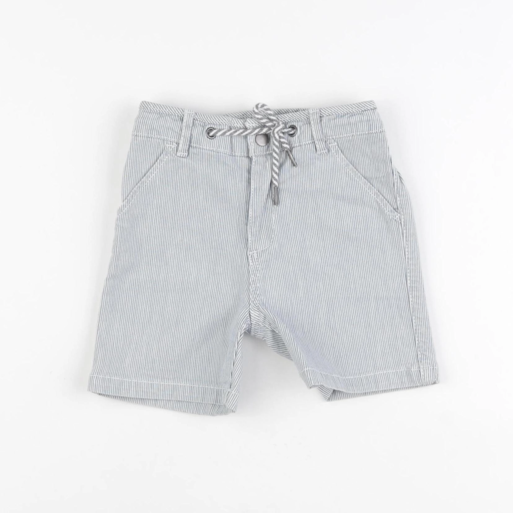 Cyrillus - short blanc, bleu - 24 mois