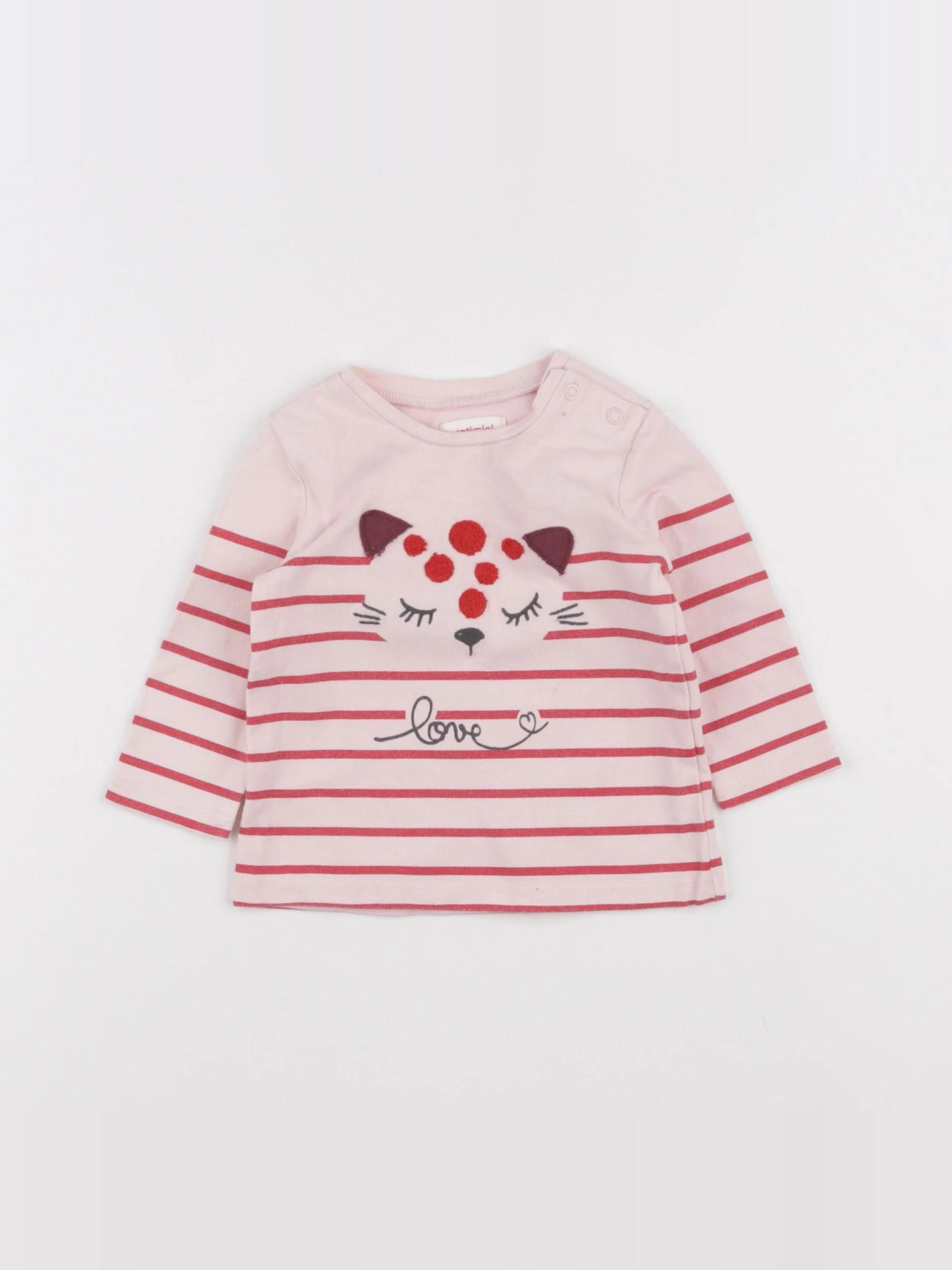 Catimini - tee-shirt rose - 6 mois