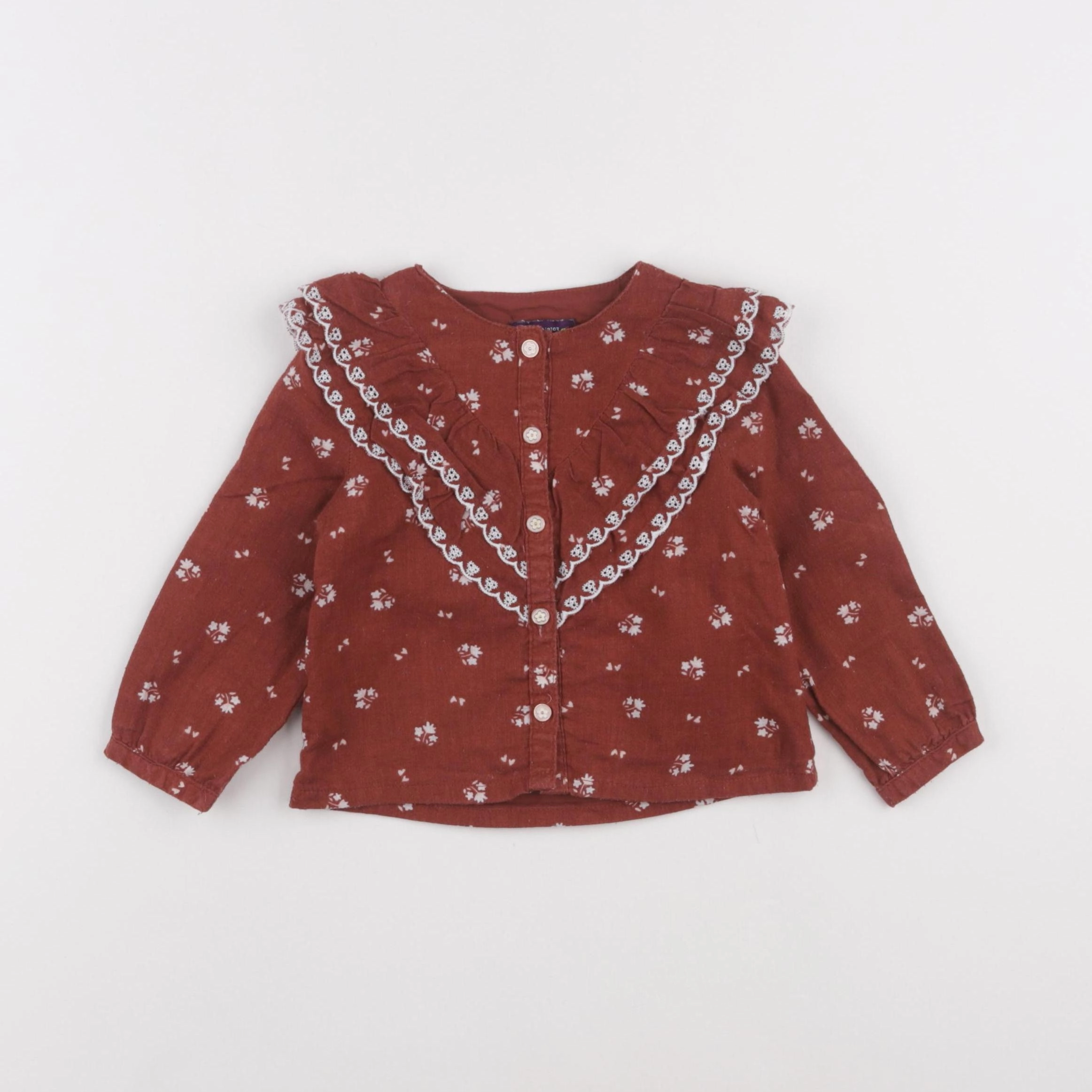 Sergent Major - blouse marron - 12 mois