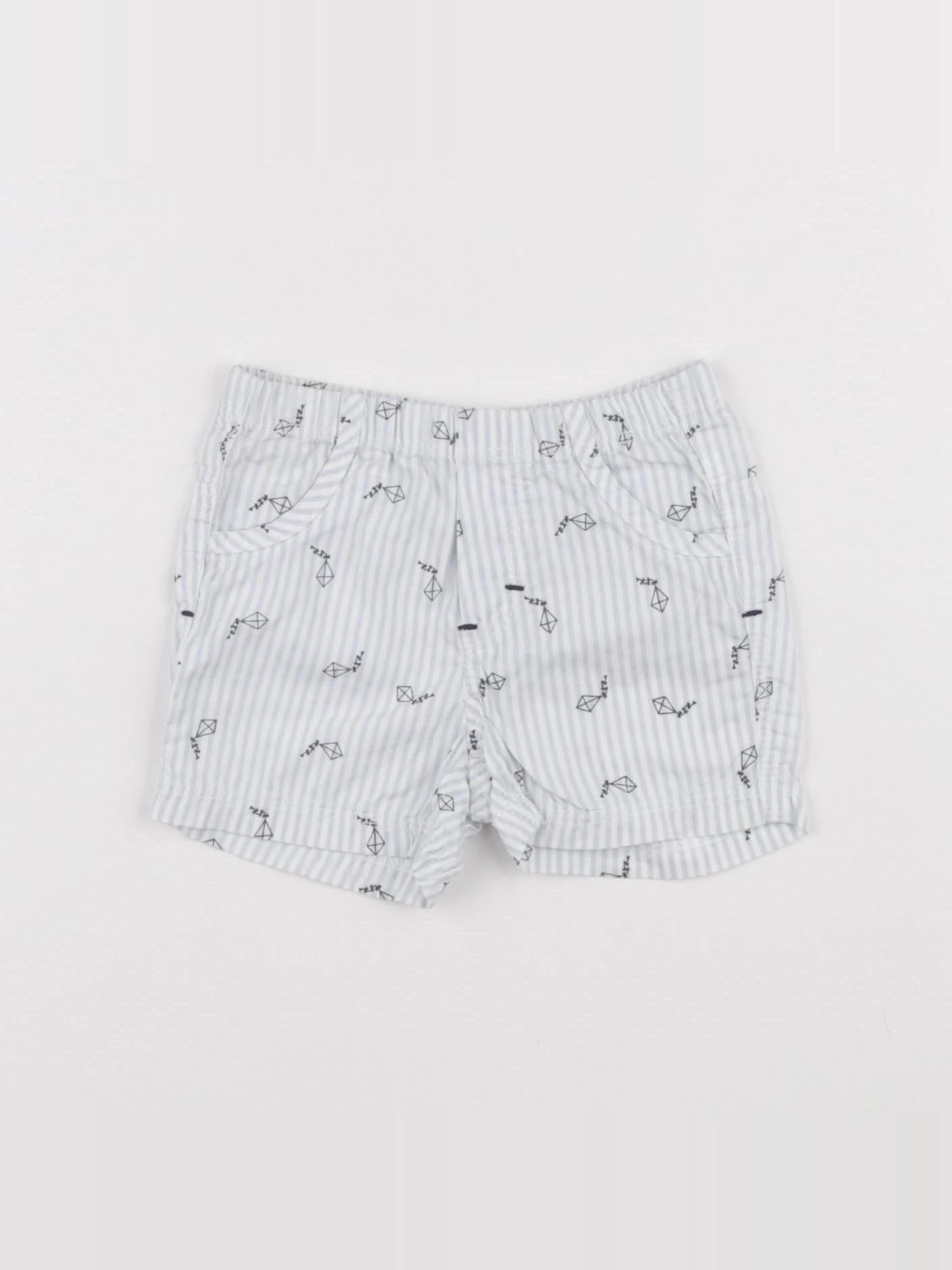 Absorba - short bleu - 6 mois