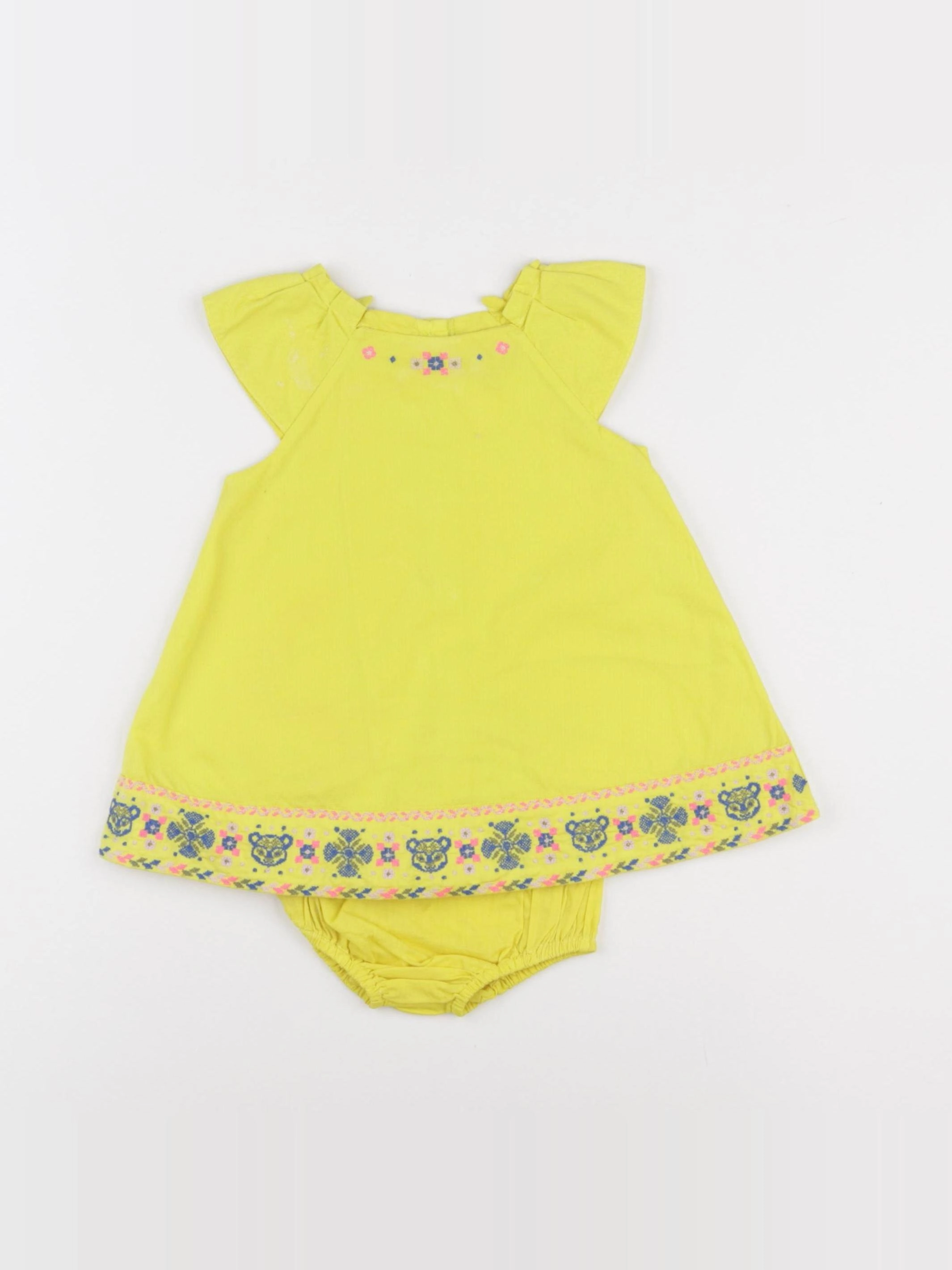 Sergent Major - robe jaune - 6 mois