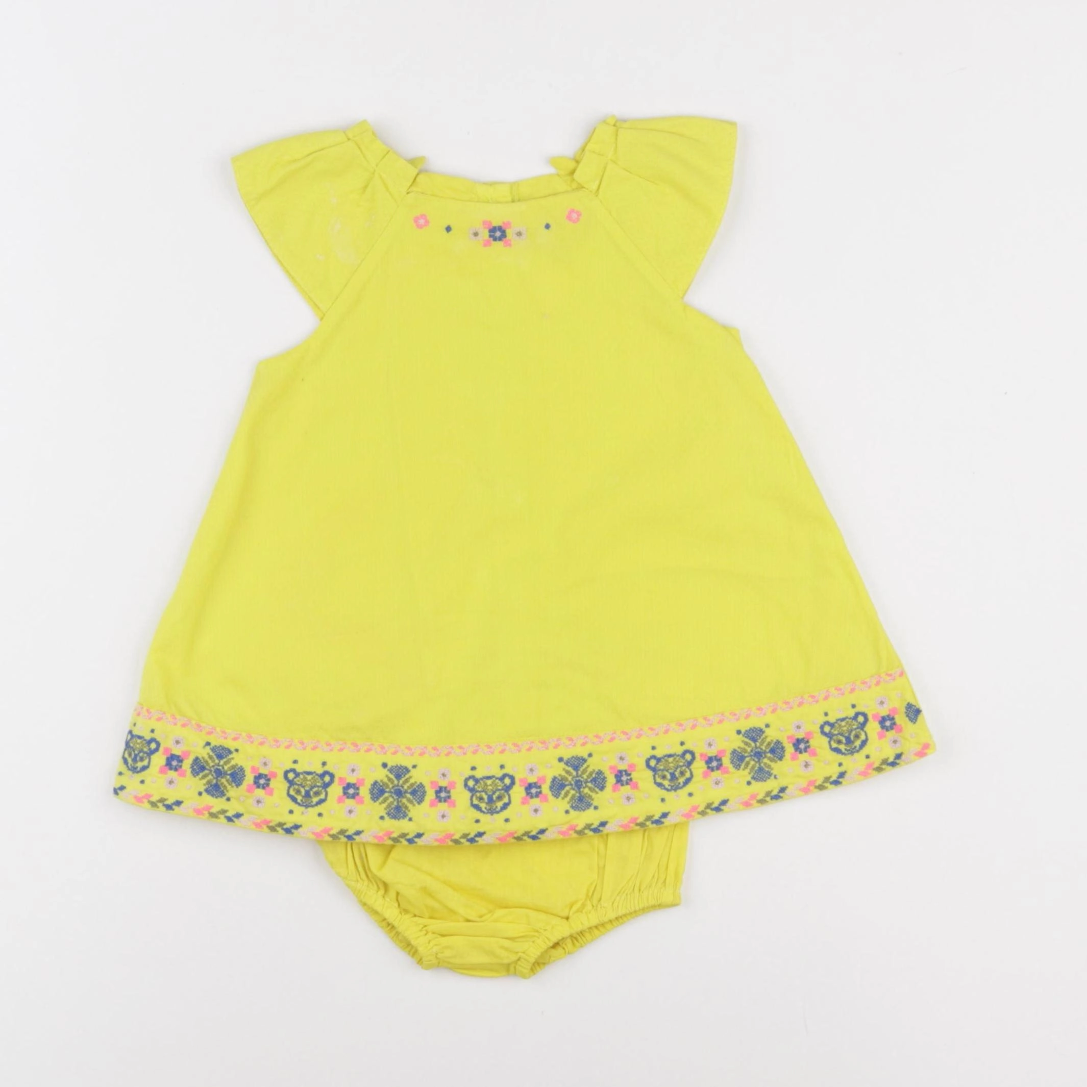 Sergent Major - robe jaune - 6 mois