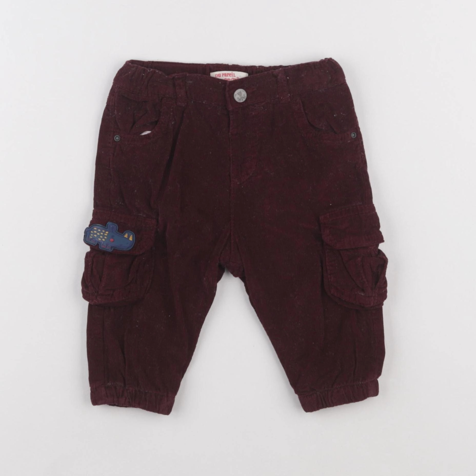 DPAM - pantalon rouge - 6 mois